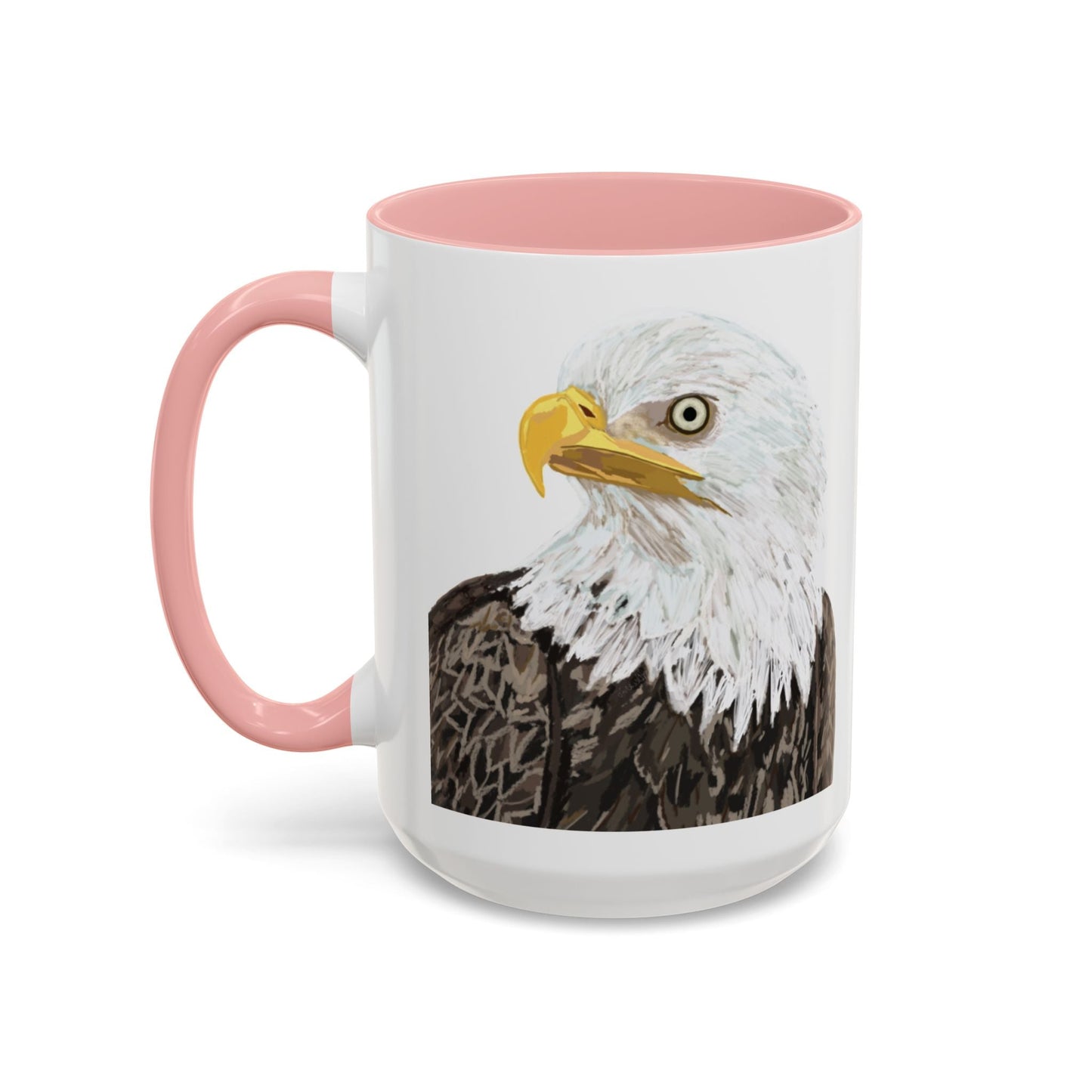 Bald Eagle Two Tone Ceramic Mug - 11oz & 15oz - Blue Cava