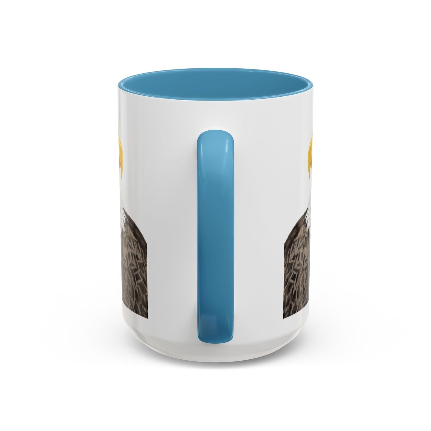 Bald Eagle Two Tone Ceramic Mug - 11oz & 15oz - Blue Cava