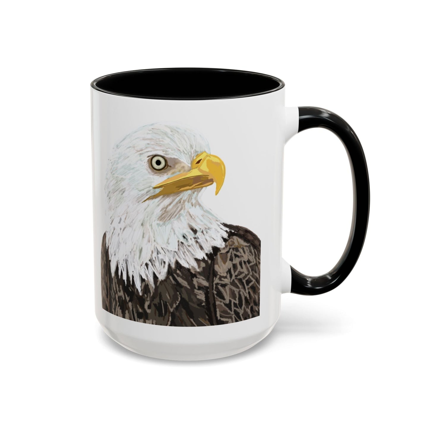 Bald Eagle Two Tone Ceramic Mug - 11oz & 15oz - Blue Cava