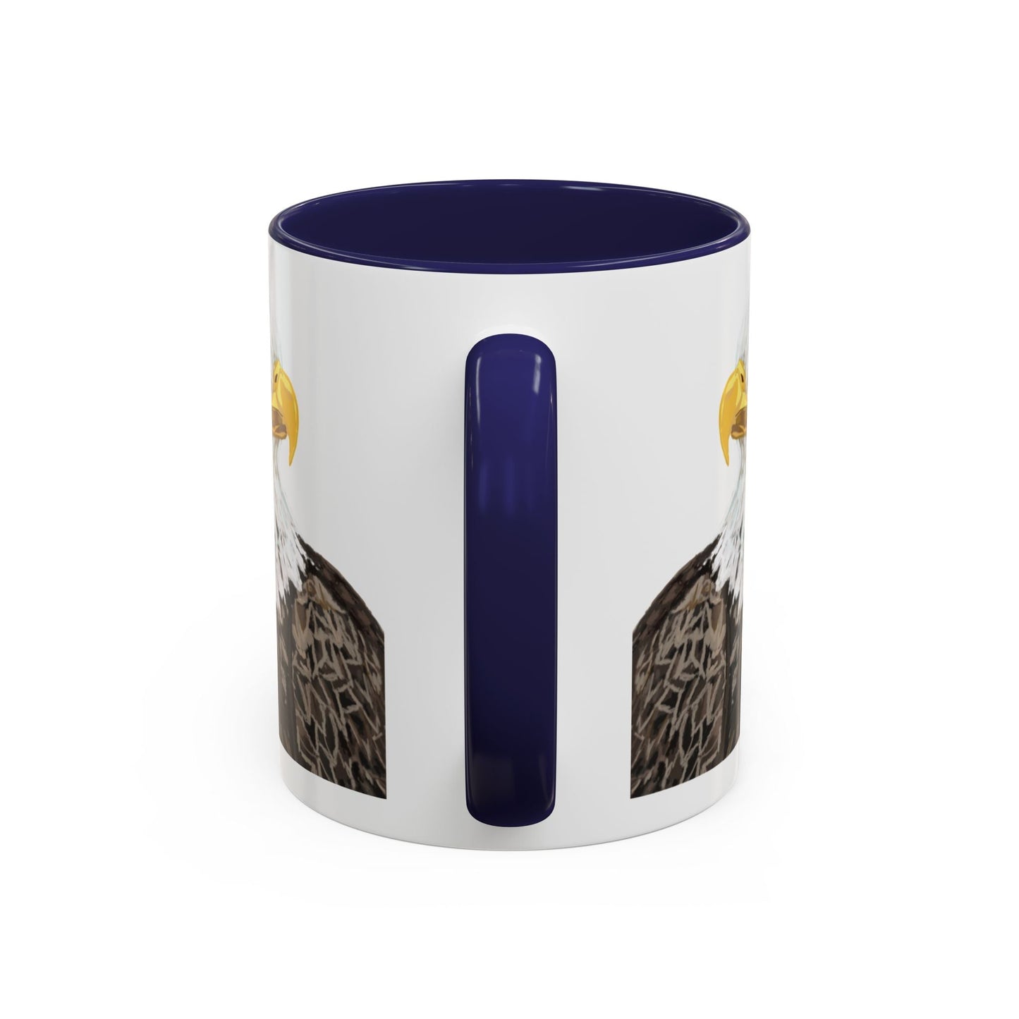 Bald Eagle Two Tone Ceramic Mug - 11oz & 15oz - Blue Cava