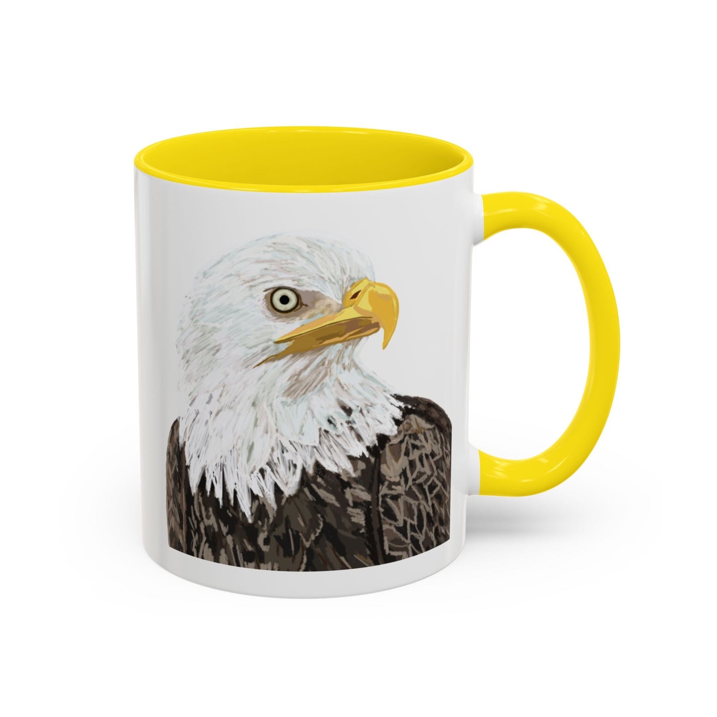 Bald Eagle Two Tone Ceramic Mug - 11oz & 15oz - Blue Cava