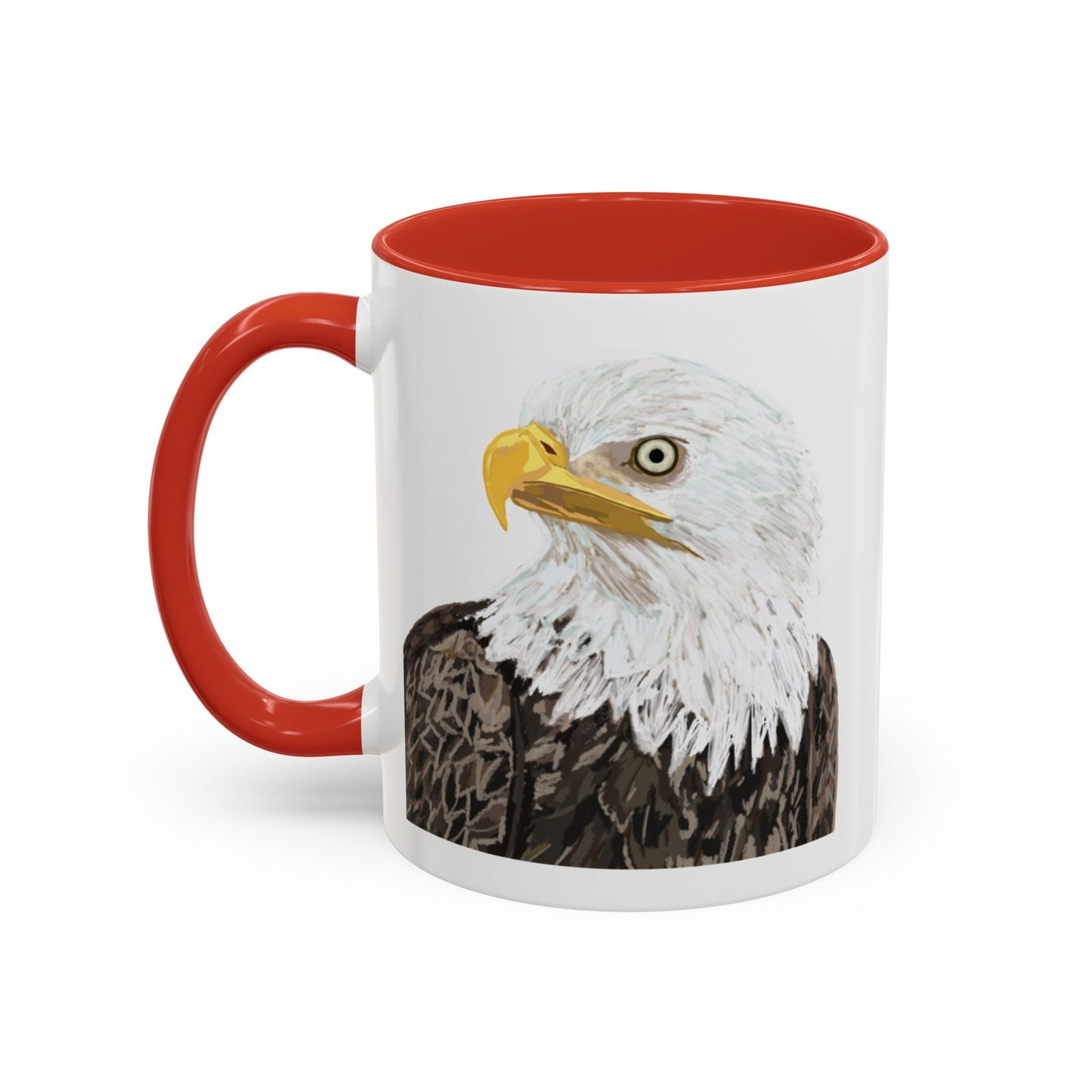 Bald Eagle Two Tone Ceramic Mug - 11oz & 15oz - Blue Cava