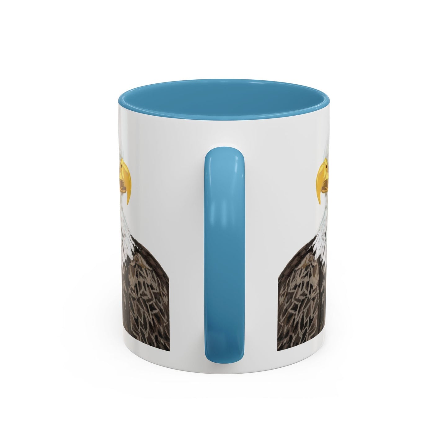 Bald Eagle Two Tone Ceramic Mug - 11oz & 15oz - Blue Cava