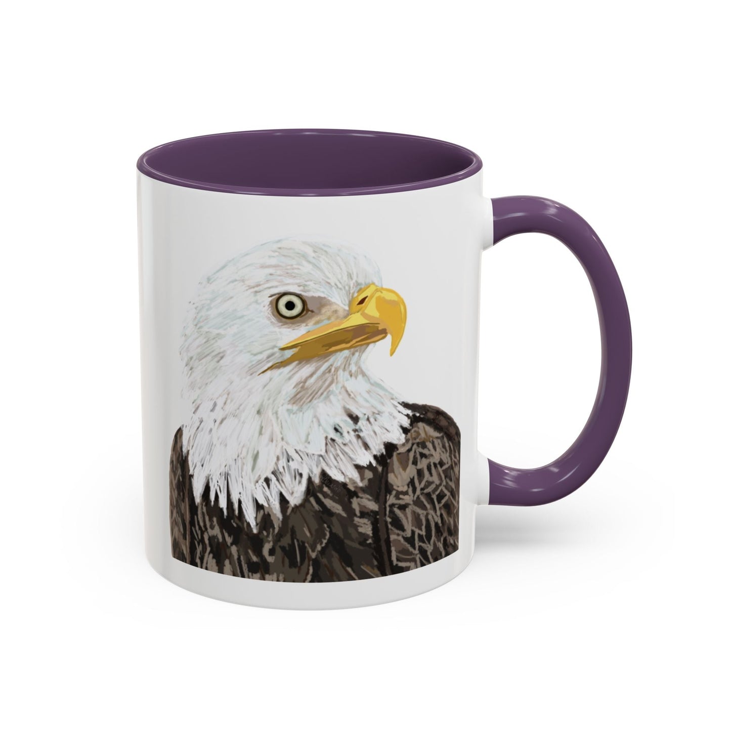 Bald Eagle Two Tone Ceramic Mug - 11oz & 15oz - Blue Cava