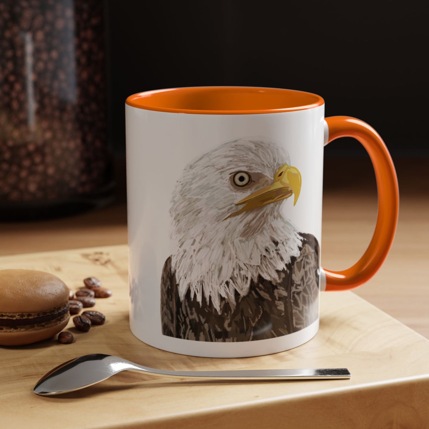 Bald Eagle Two Tone Ceramic Mug - 11oz & 15oz - Blue Cava
