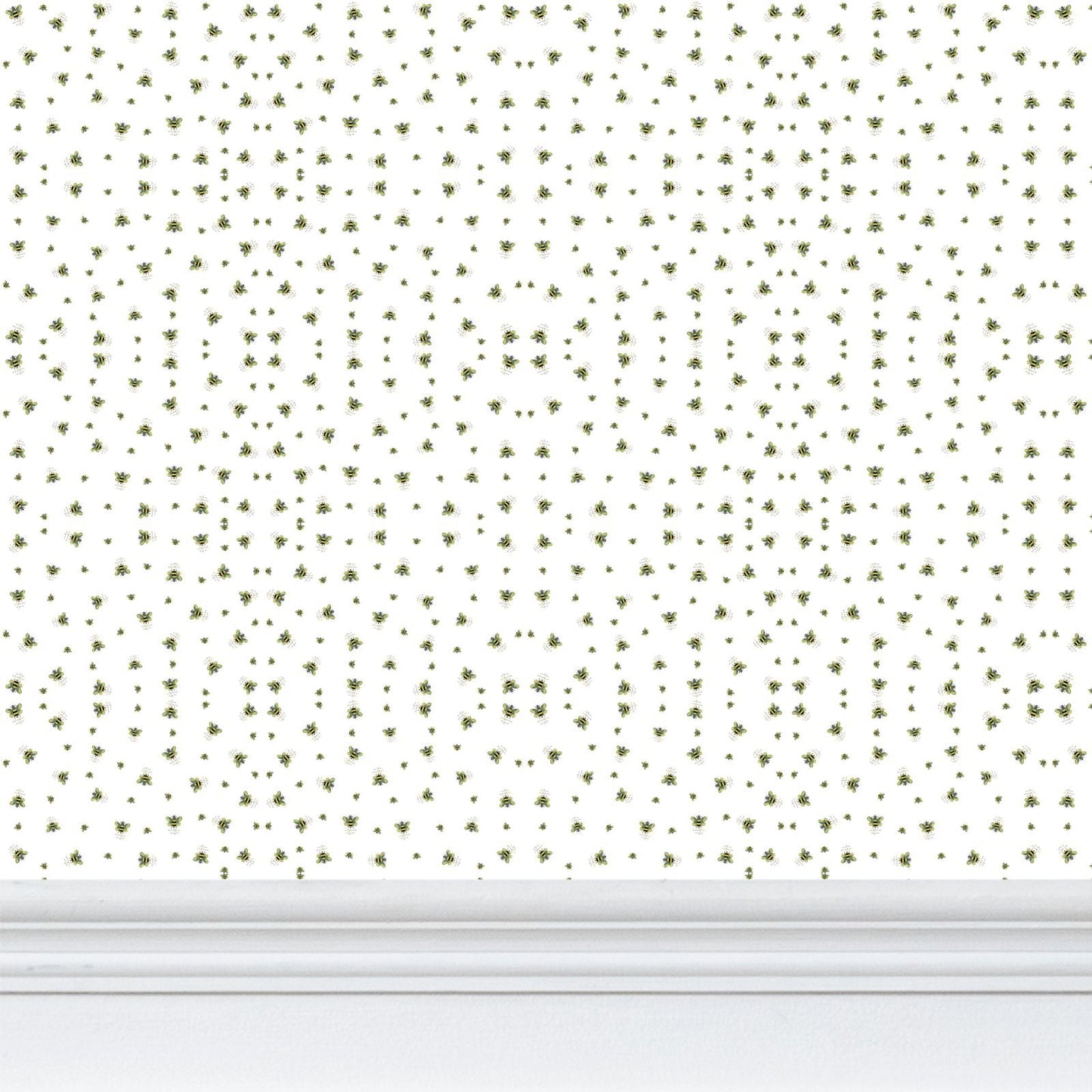 Bee Wallpaper - Blue Cava