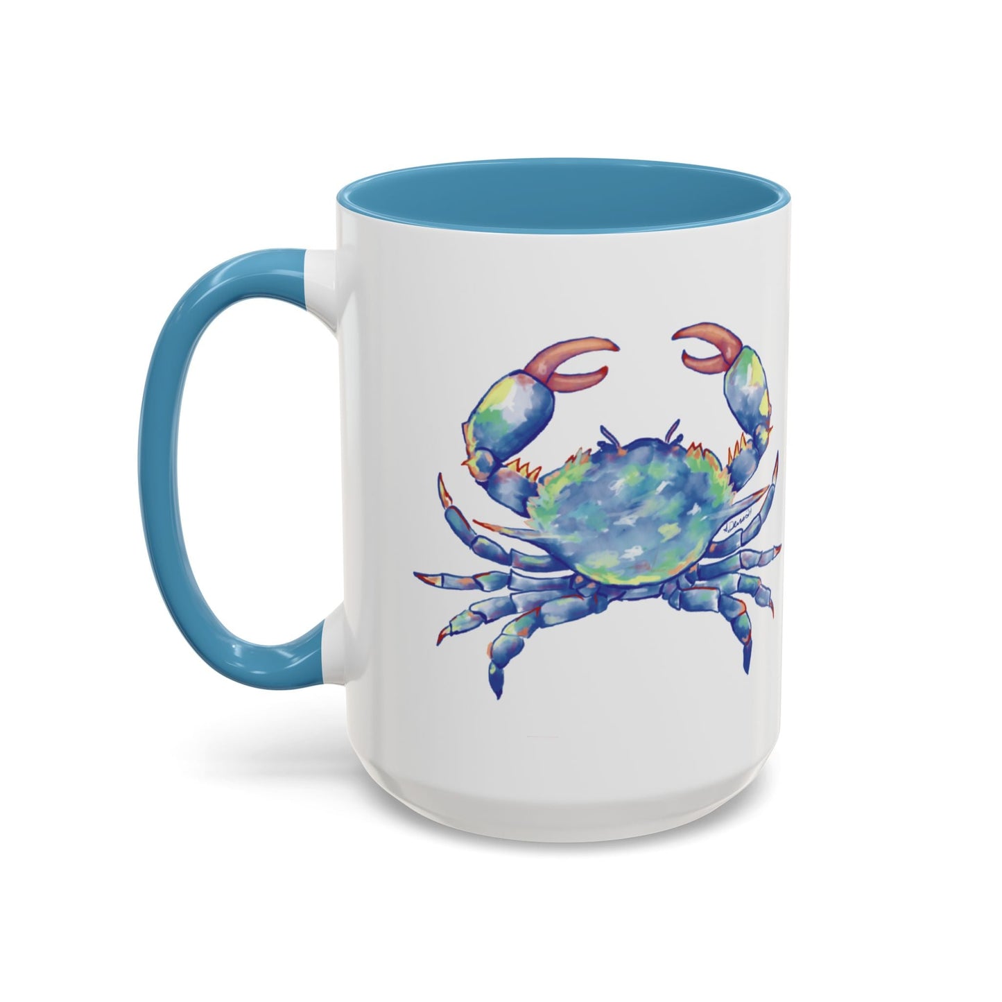 Blue Crab Accent Coffee Mug (11, 15oz) - Blue Cava