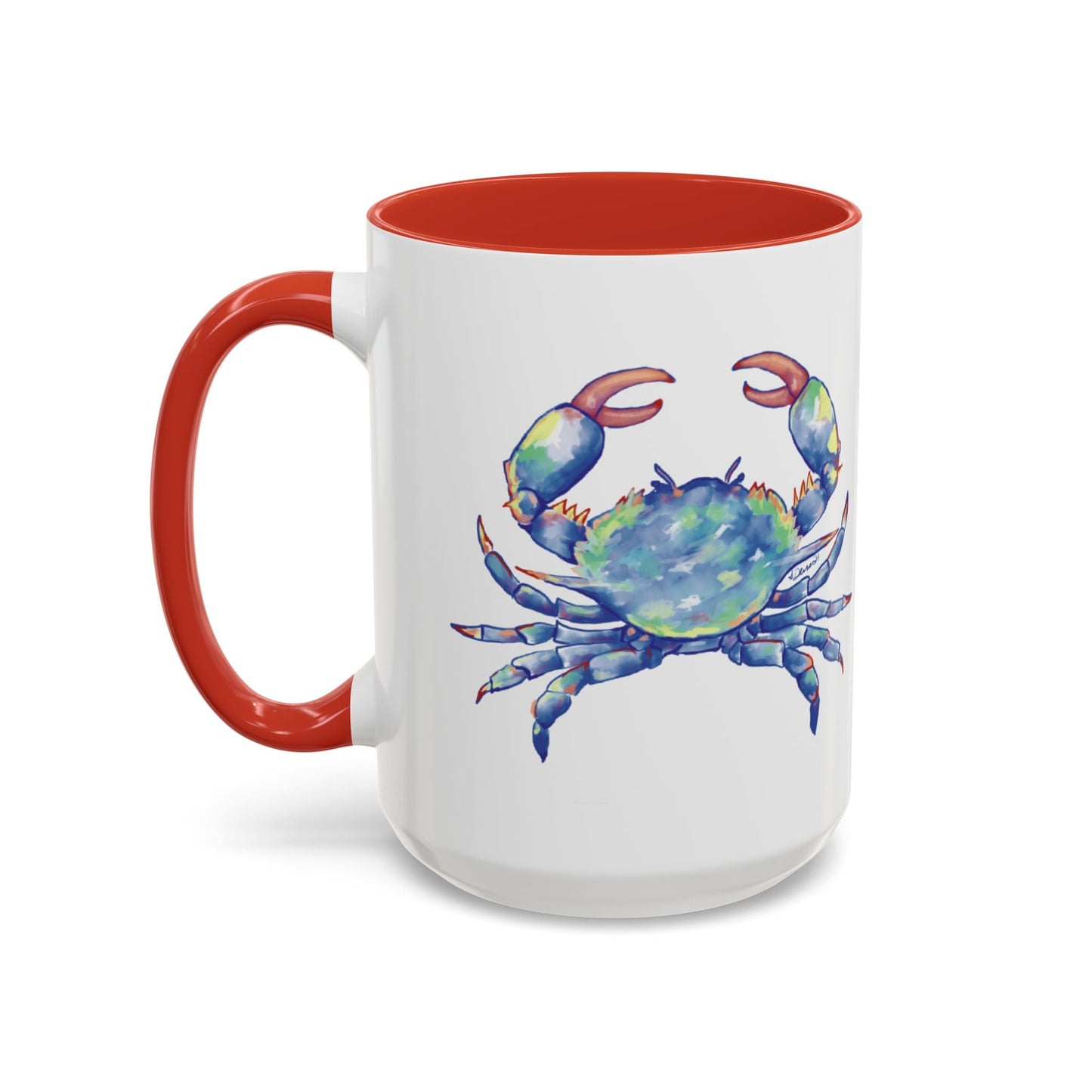 Blue Crab Accent Coffee Mug (11, 15oz) - Blue Cava