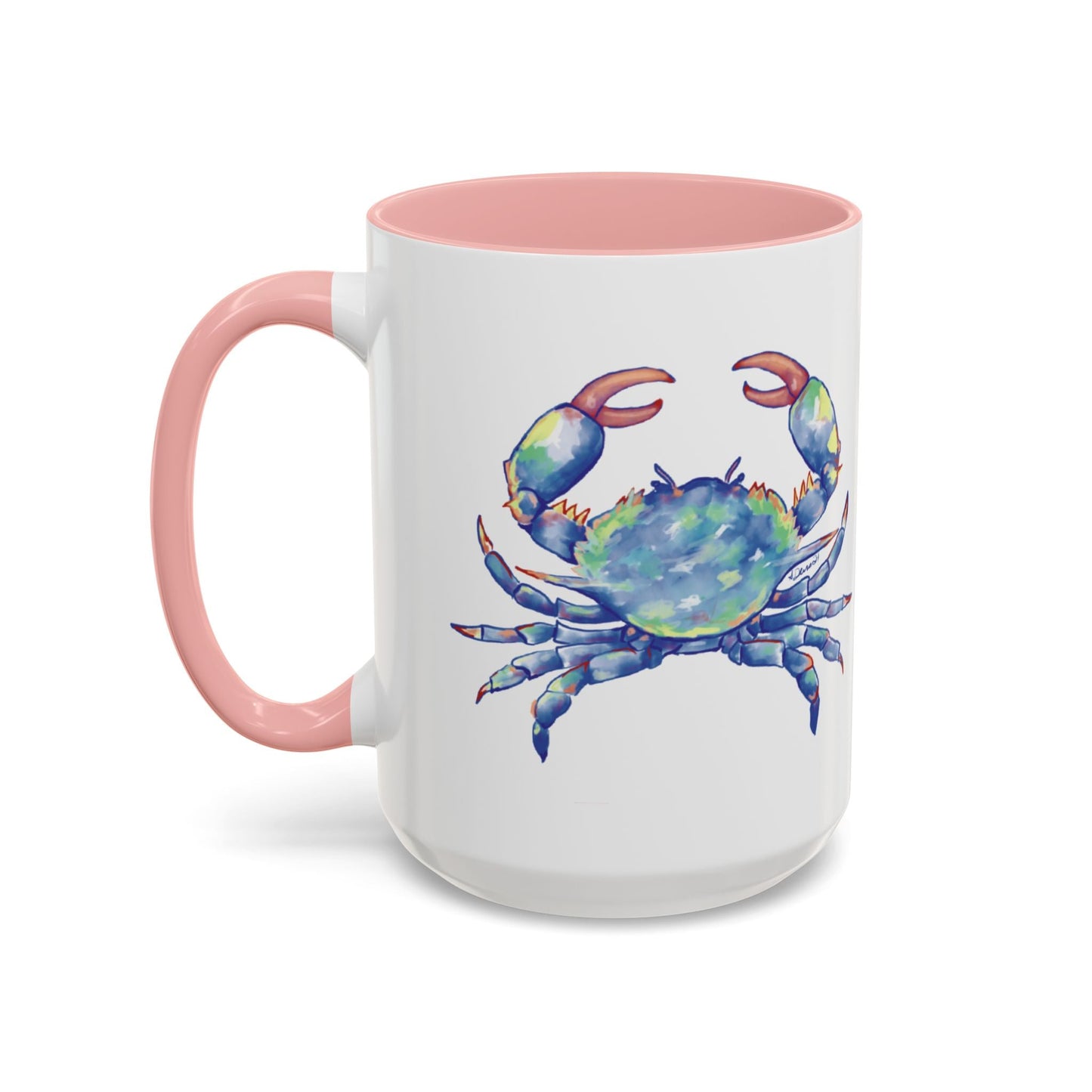 Blue Crab Accent Coffee Mug (11, 15oz) - Blue Cava