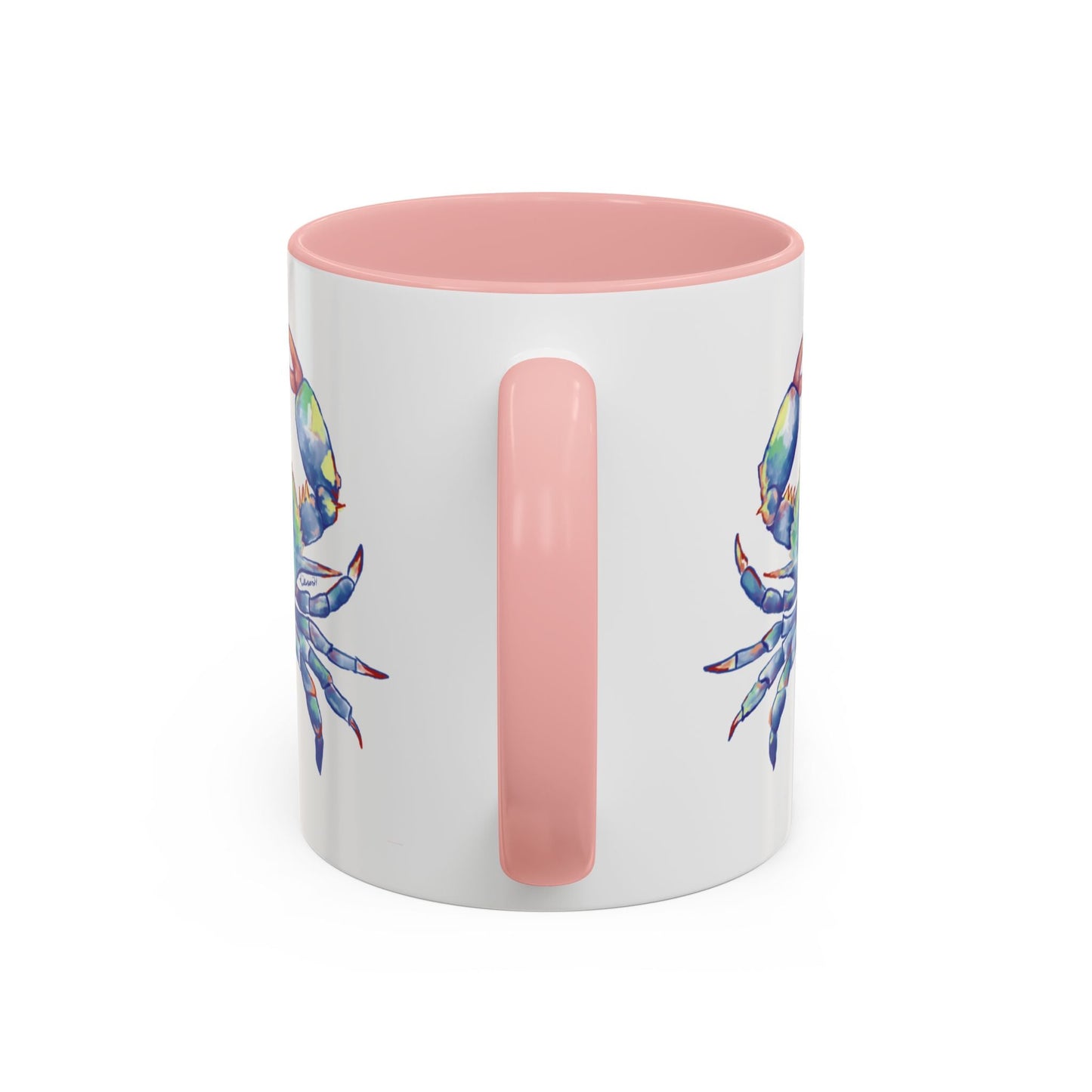 Blue Crab Accent Coffee Mug (11, 15oz) - Blue Cava