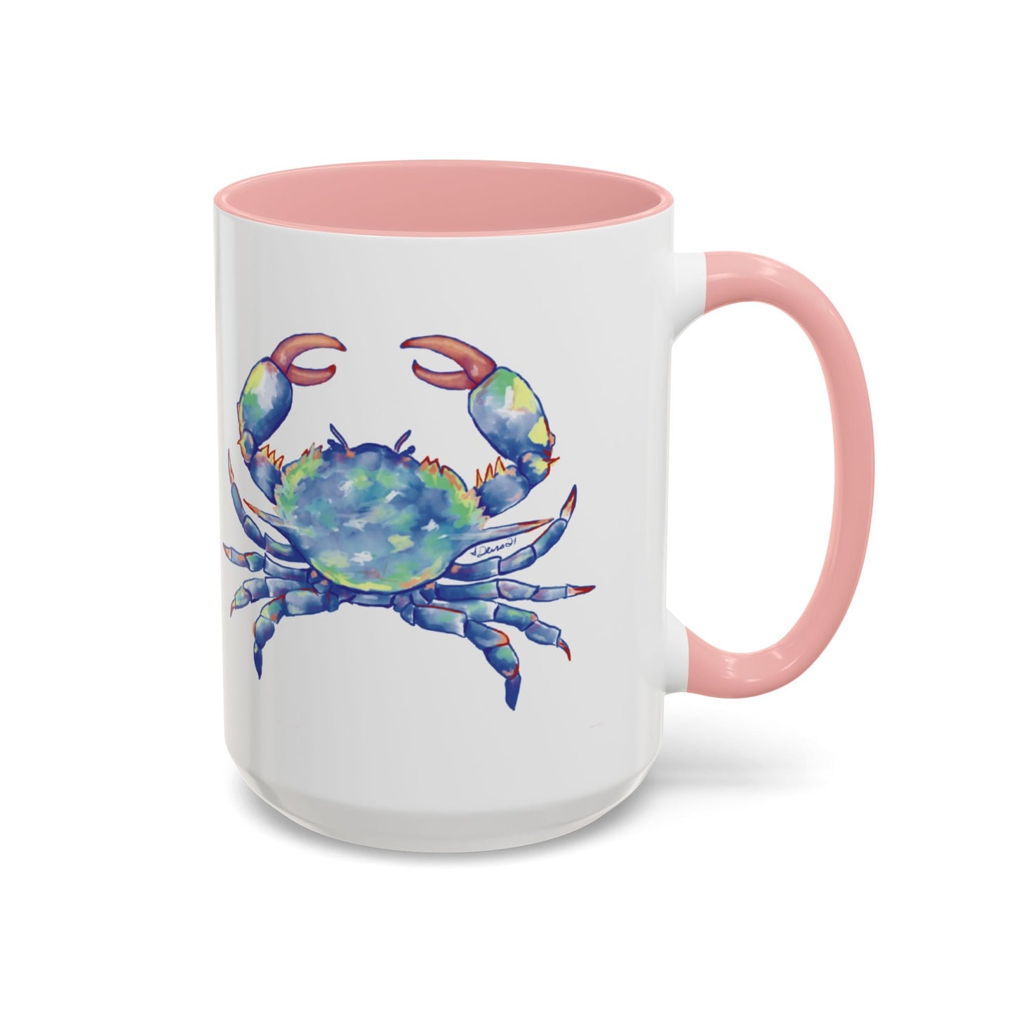 Blue Crab Accent Coffee Mug (11, 15oz) - Blue Cava