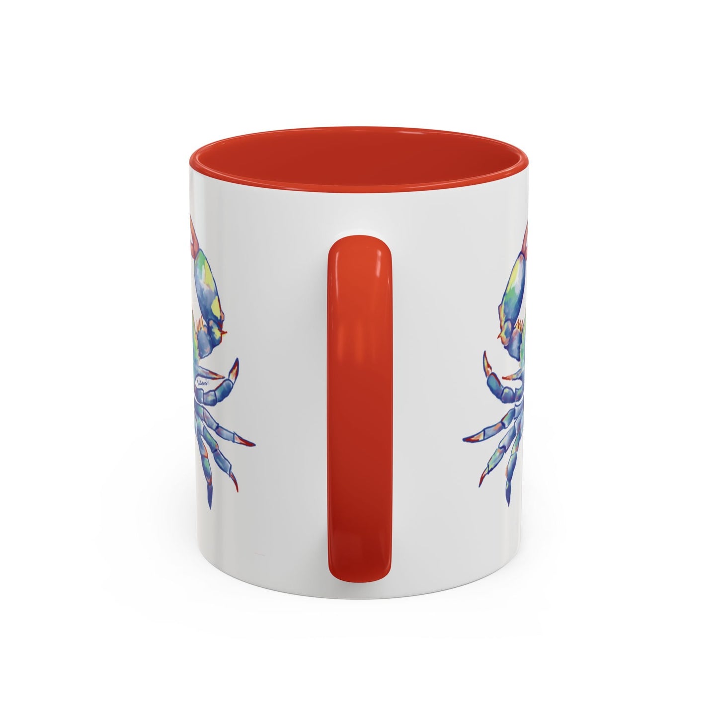 Blue Crab Accent Coffee Mug (11, 15oz) - Blue Cava