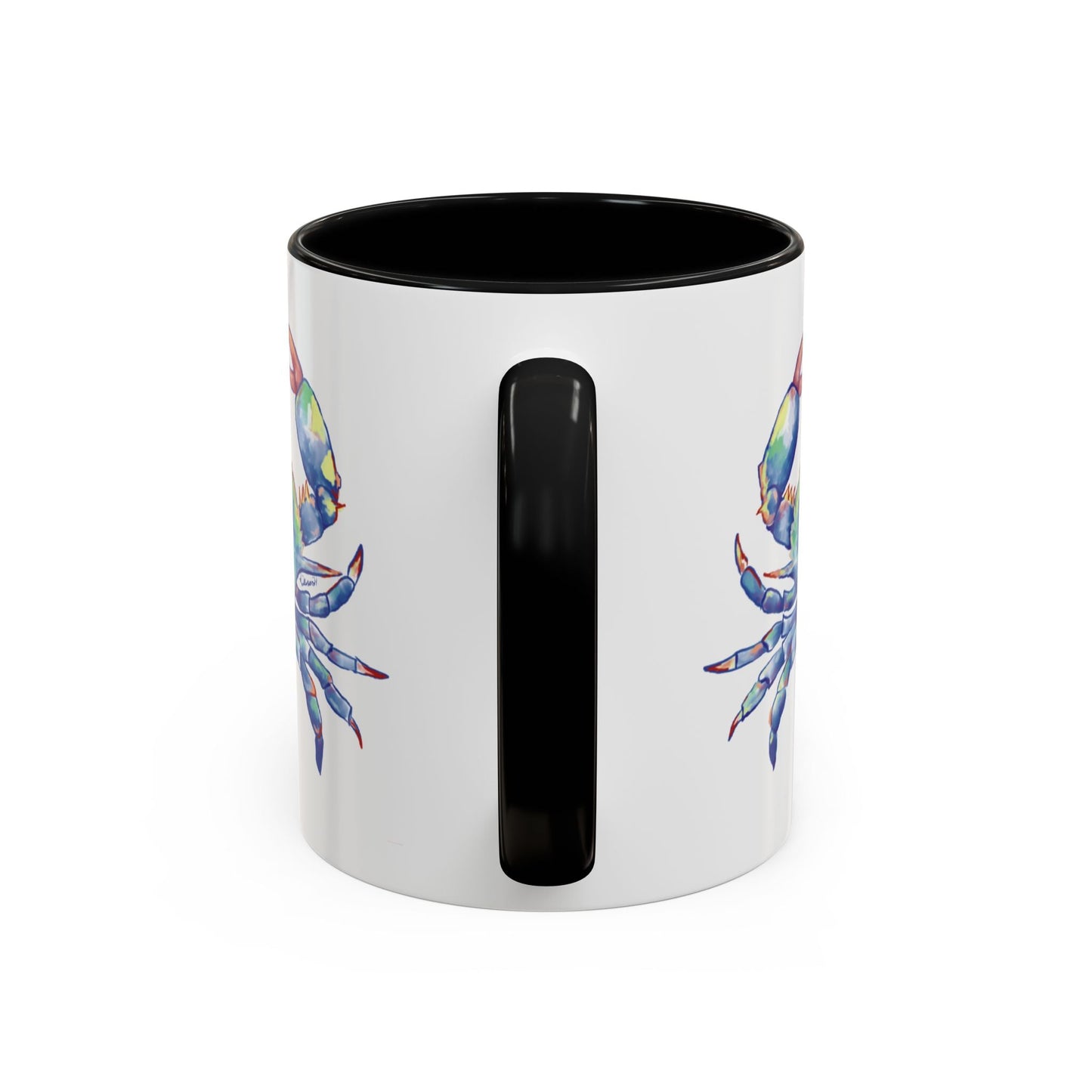 Blue Crab Accent Coffee Mug (11, 15oz) - Blue Cava