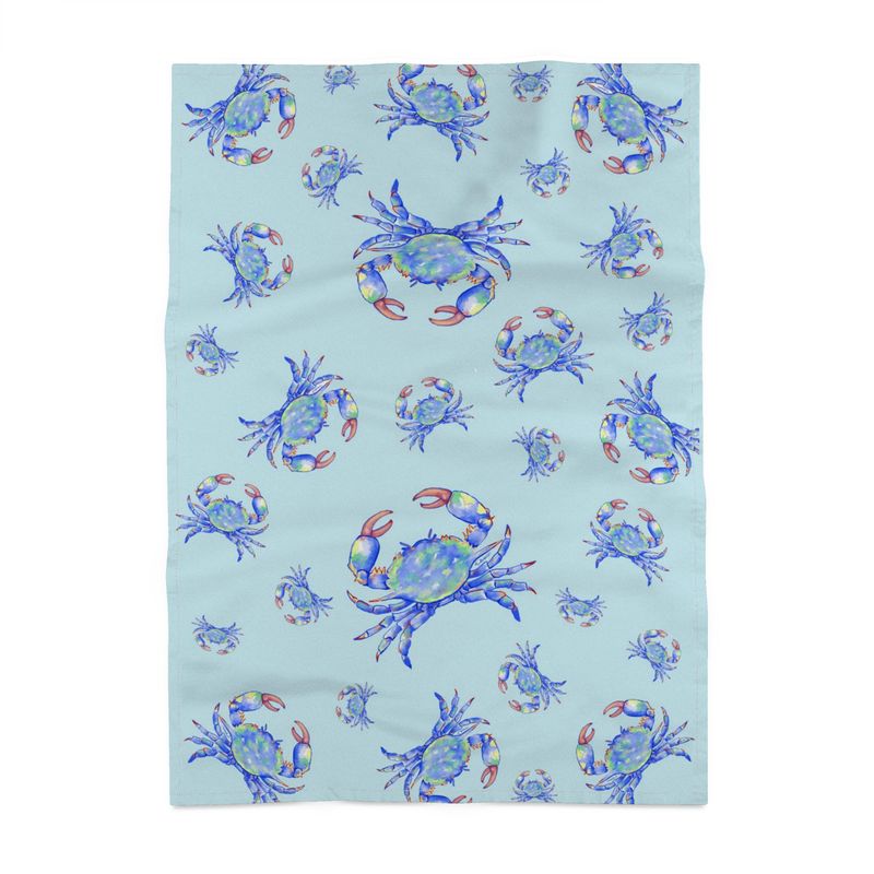 Blue Crab Tea Towel - Blue Cava