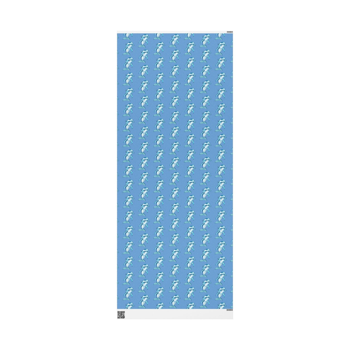 Blue Dolphin Wrapping Paper - Eco - Friendly - Blue Cava