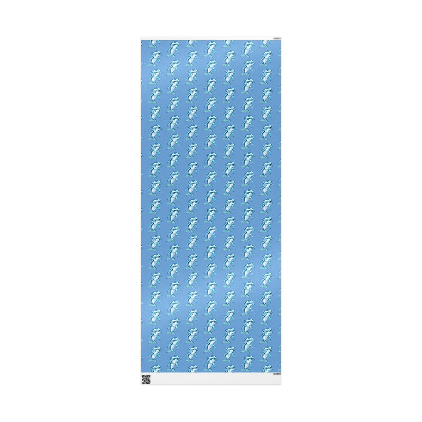 Blue Dolphin Wrapping Paper - Eco - Friendly - Blue Cava