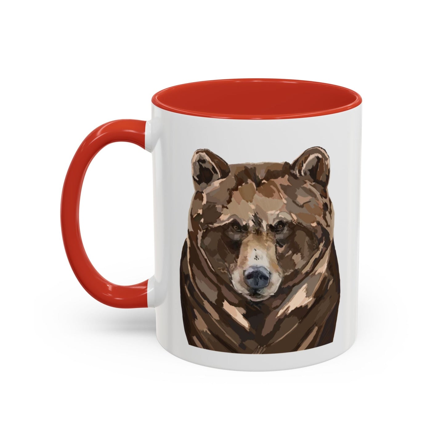 Brown Bear Two Tone Ceramic Mug - 11 oz & 15 oz - Blue Cava