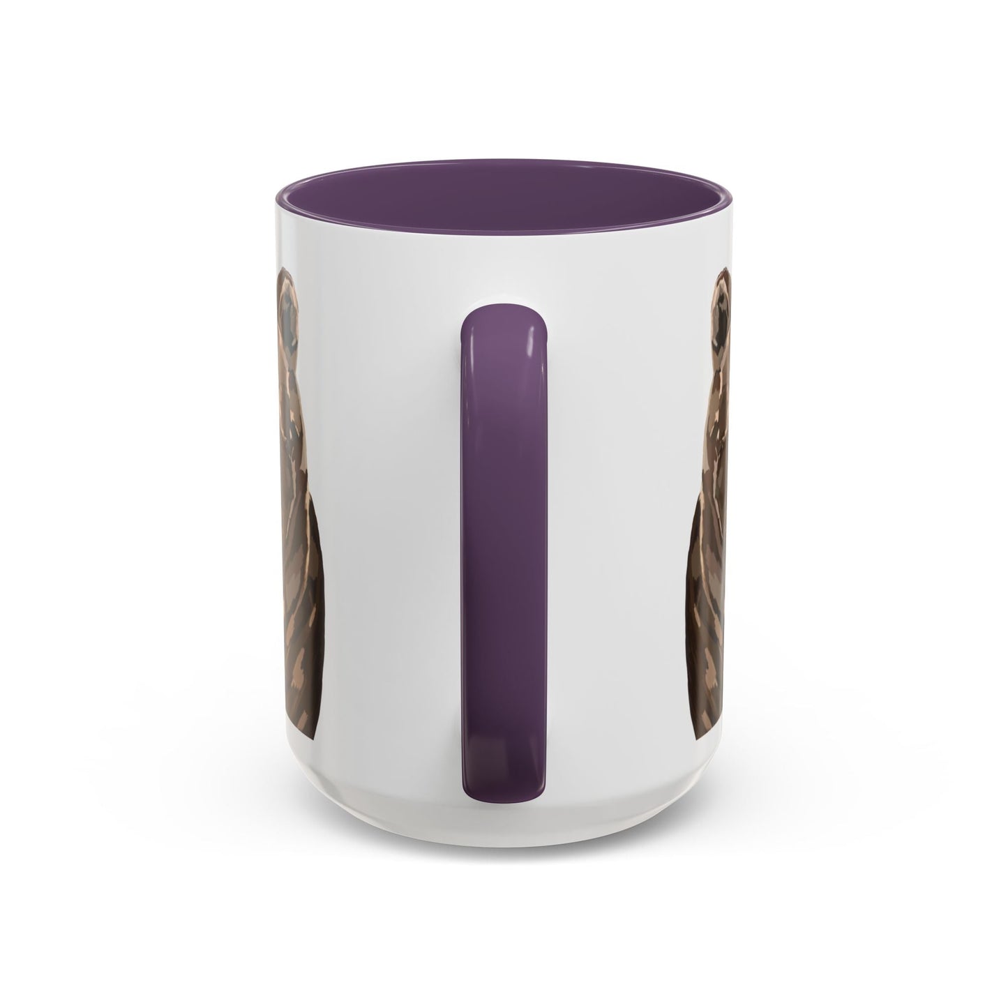 Brown Bear Two Tone Ceramic Mug - 11 oz & 15 oz - Blue Cava