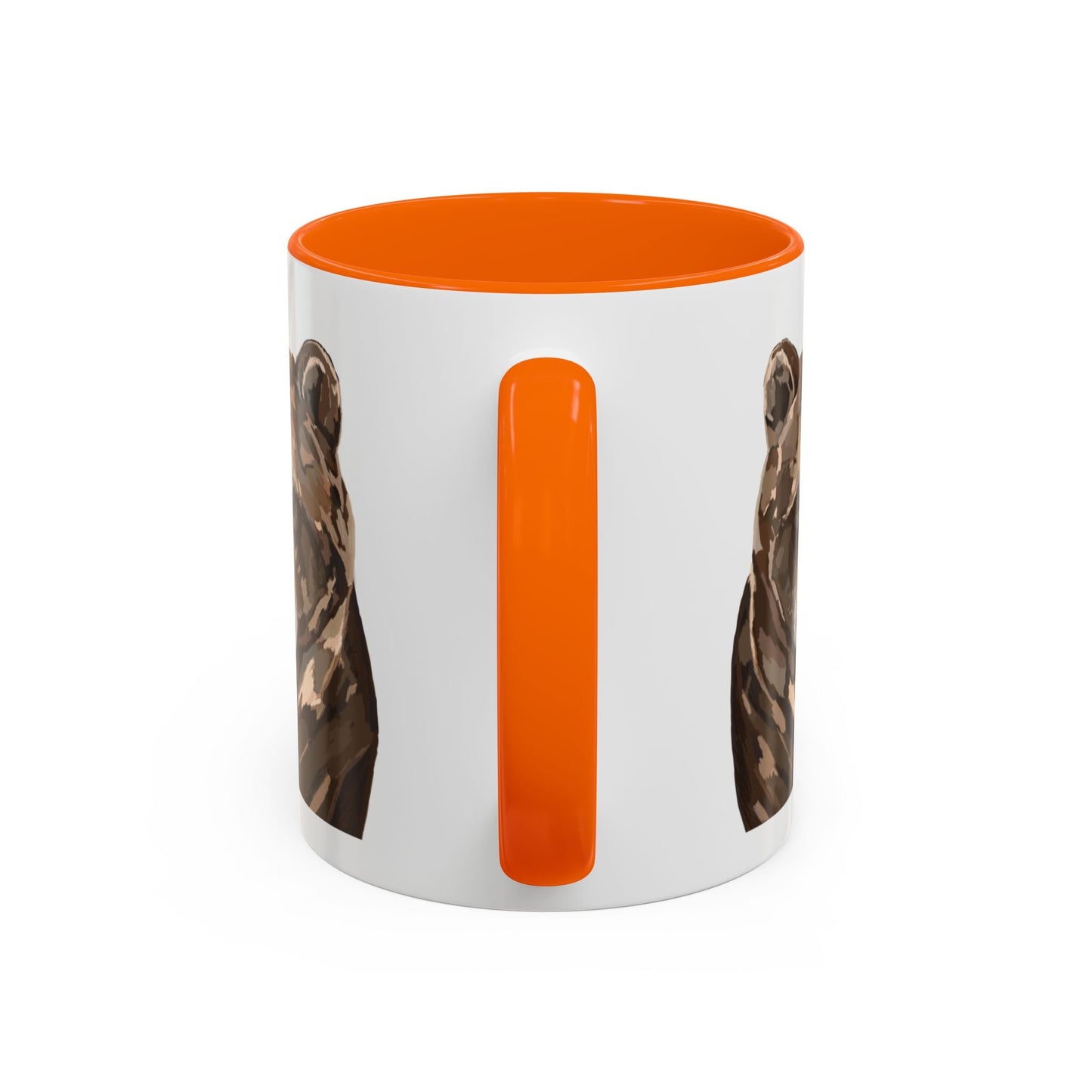 Brown Bear Two Tone Ceramic Mug - 11 oz & 15 oz - Blue Cava