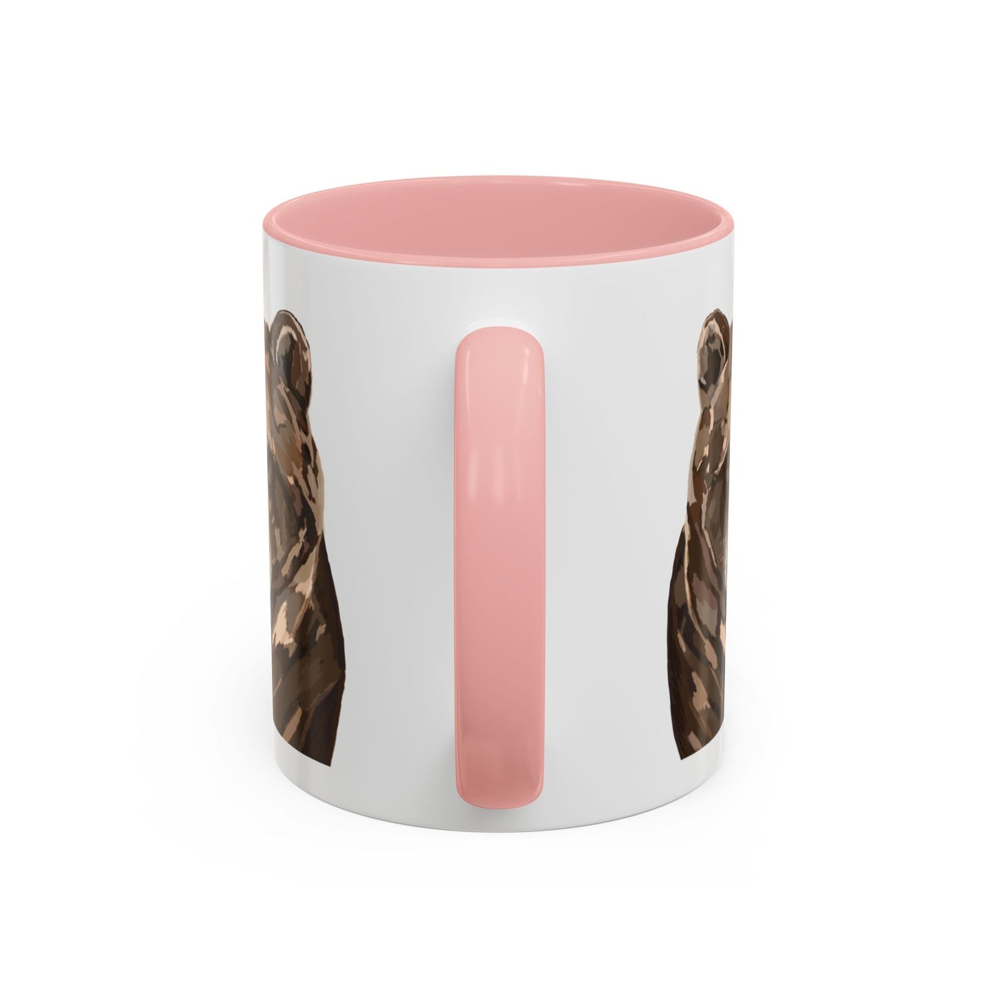 Brown Bear Two Tone Ceramic Mug - 11 oz & 15 oz - Blue Cava