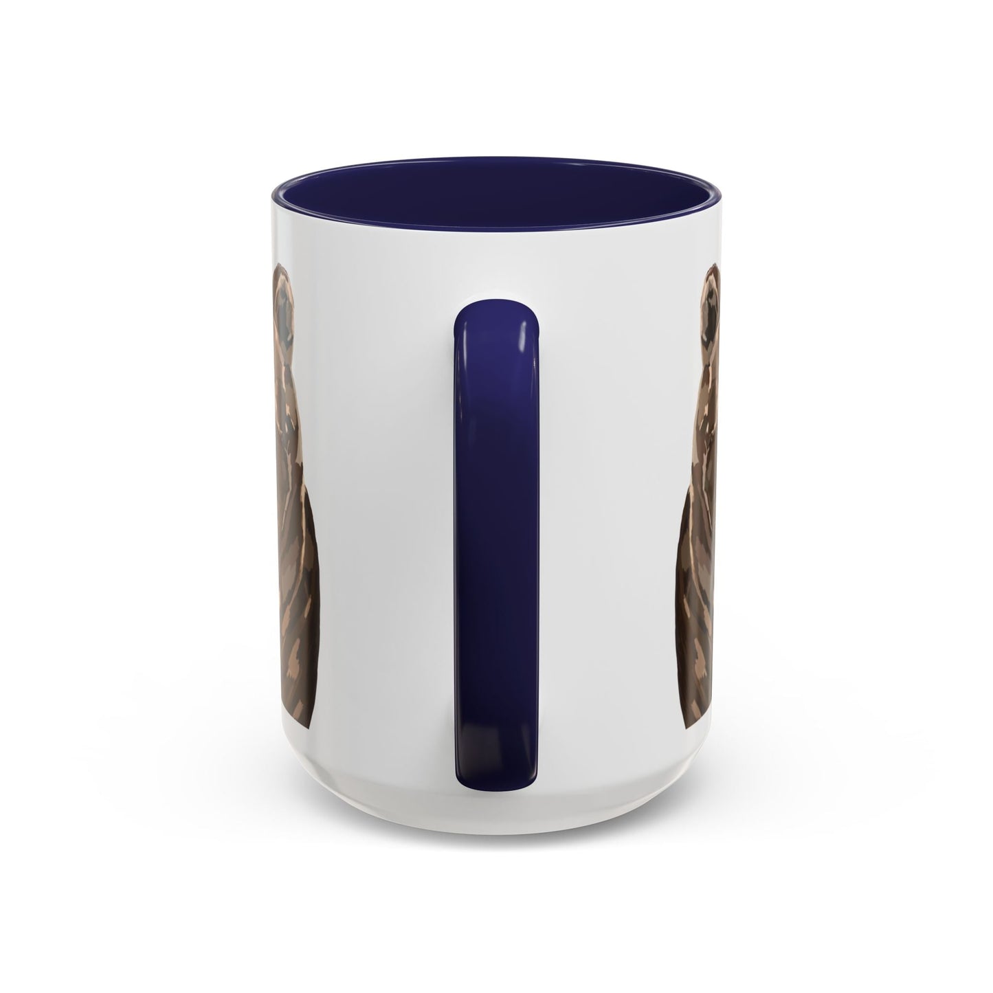 Brown Bear Two Tone Ceramic Mug - 11 oz & 15 oz - Blue Cava
