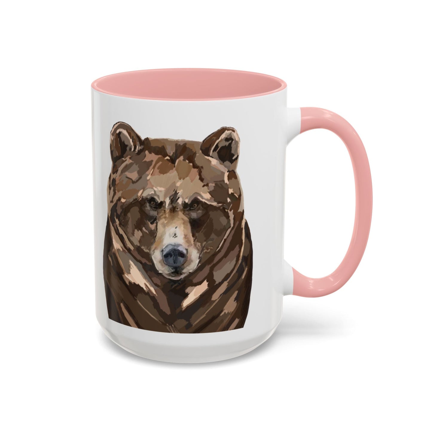 Brown Bear Two Tone Ceramic Mug - 11 oz & 15 oz - Blue Cava