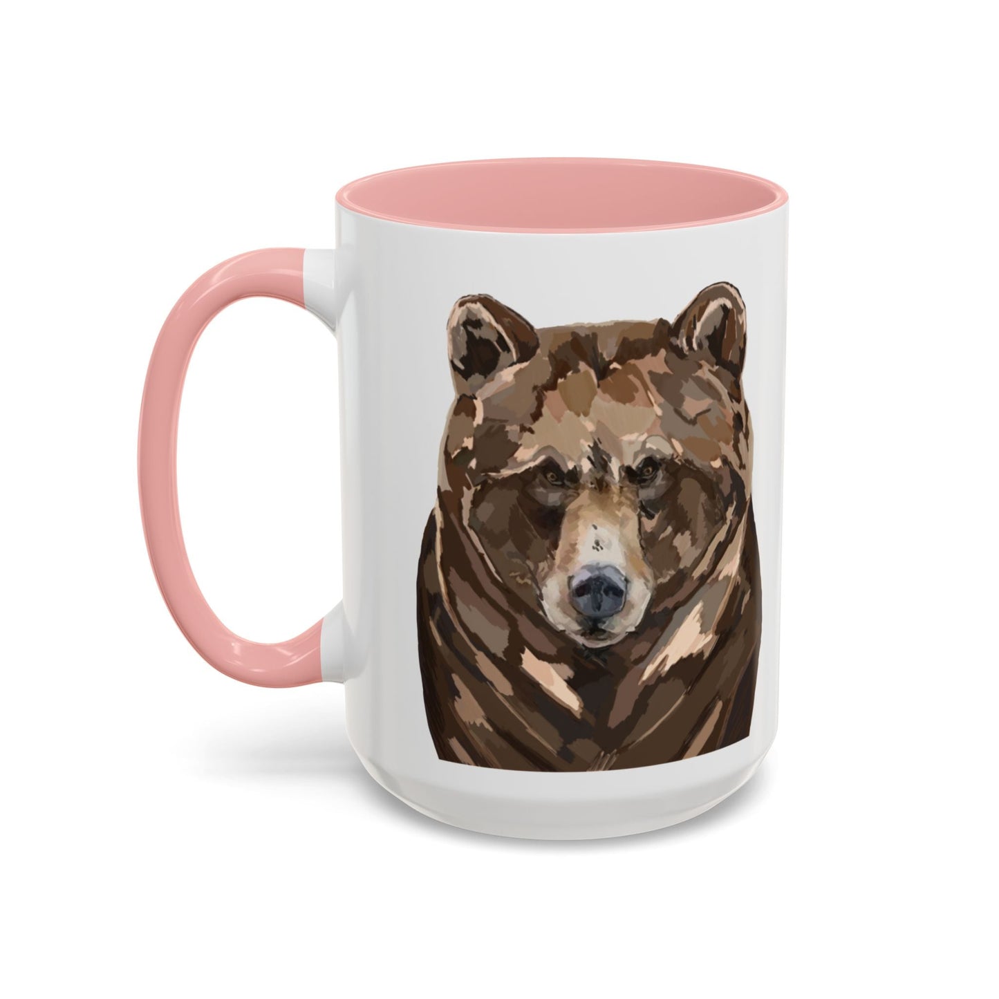 Brown Bear Two Tone Ceramic Mug - 11 oz & 15 oz - Blue Cava