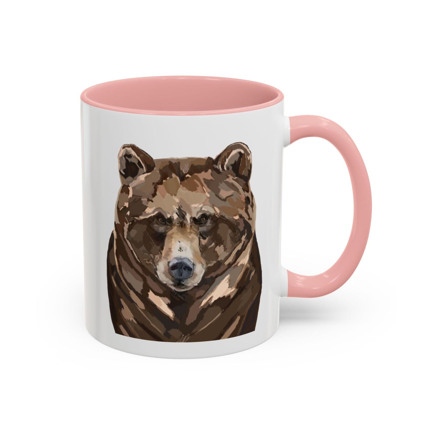 Brown Bear Two Tone Ceramic Mug - 11 oz & 15 oz - Blue Cava