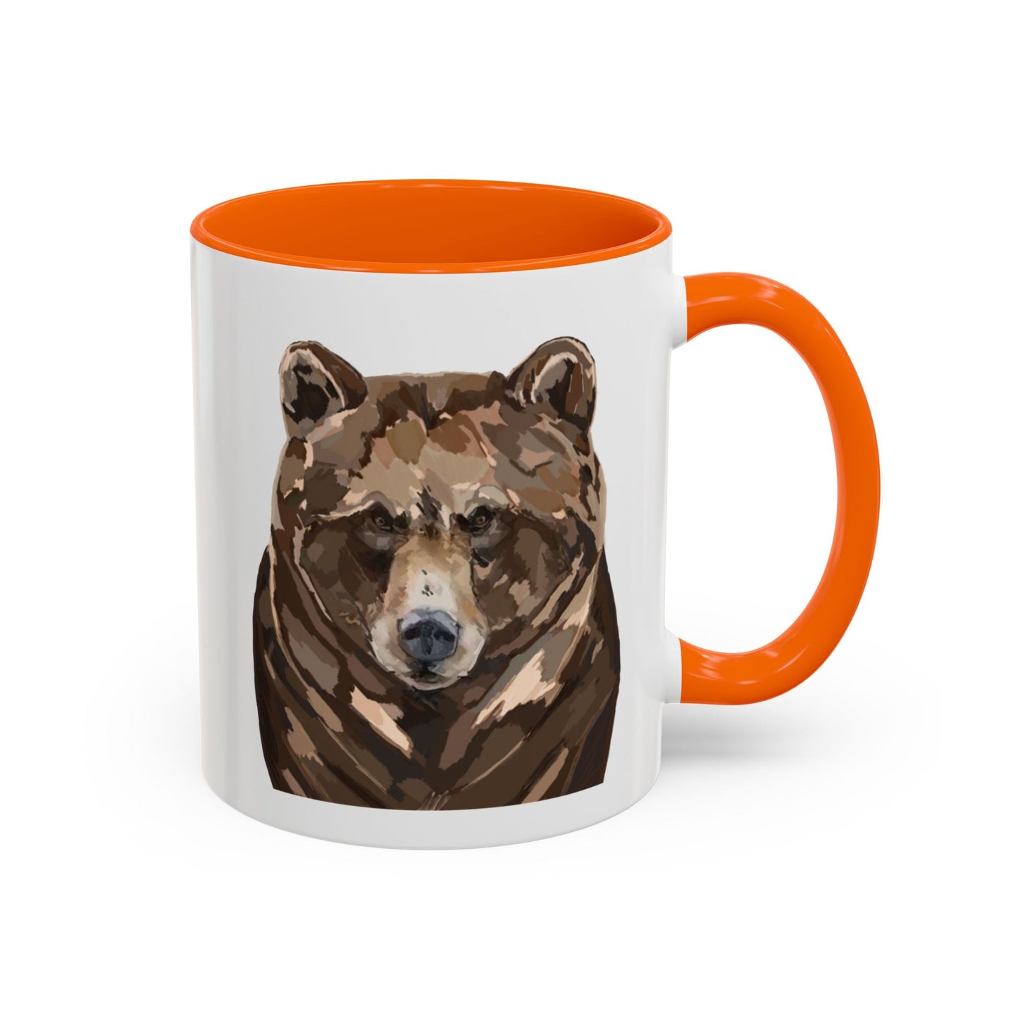 Brown Bear Two Tone Ceramic Mug - 11 oz & 15 oz - Blue Cava