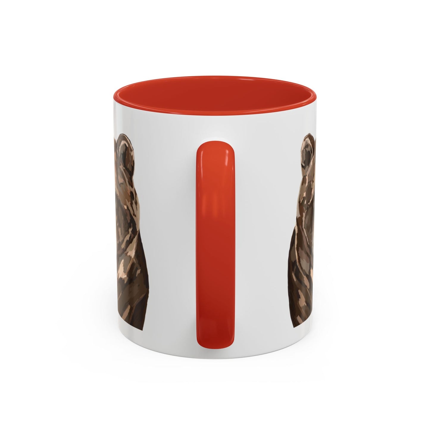 Brown Bear Two Tone Ceramic Mug - 11 oz & 15 oz - Blue Cava