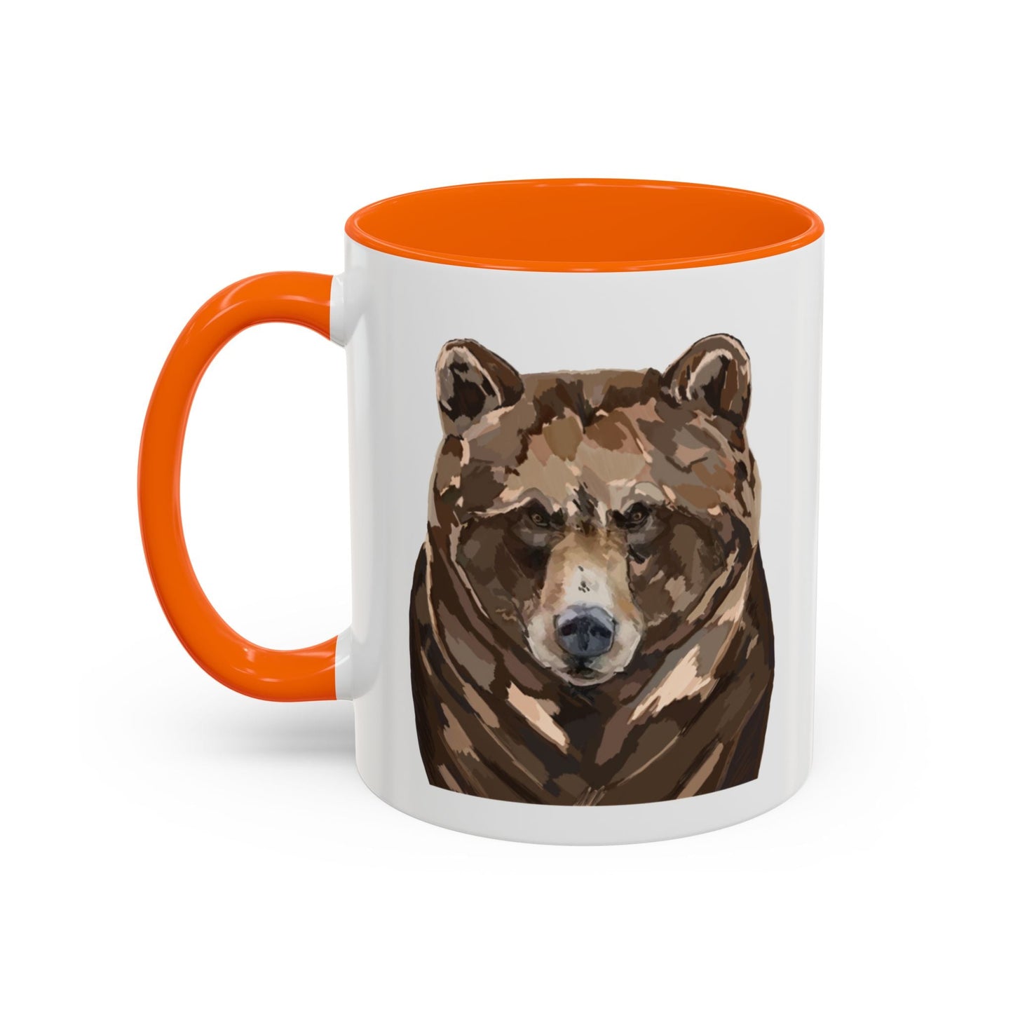 Brown Bear Two Tone Ceramic Mug - 11 oz & 15 oz - Blue Cava