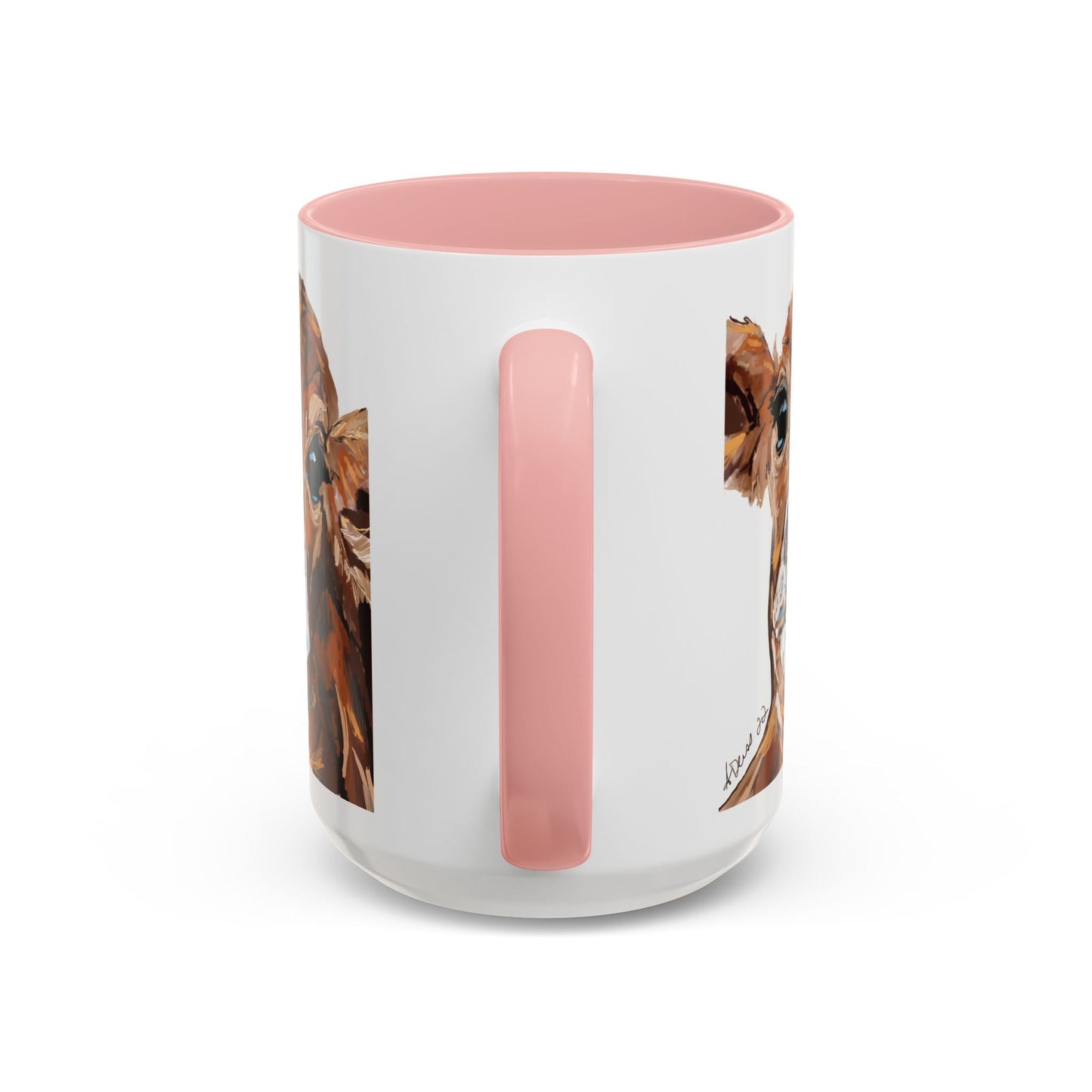 Brown Cow Two Tone Coffee Mug (11oz & 15oz) - Blue Cava