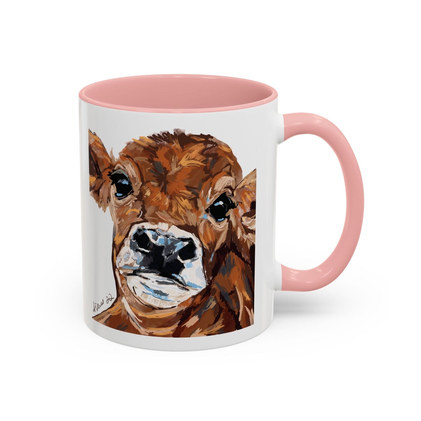 Brown Cow Two Tone Coffee Mug (11oz & 15oz) - Blue Cava