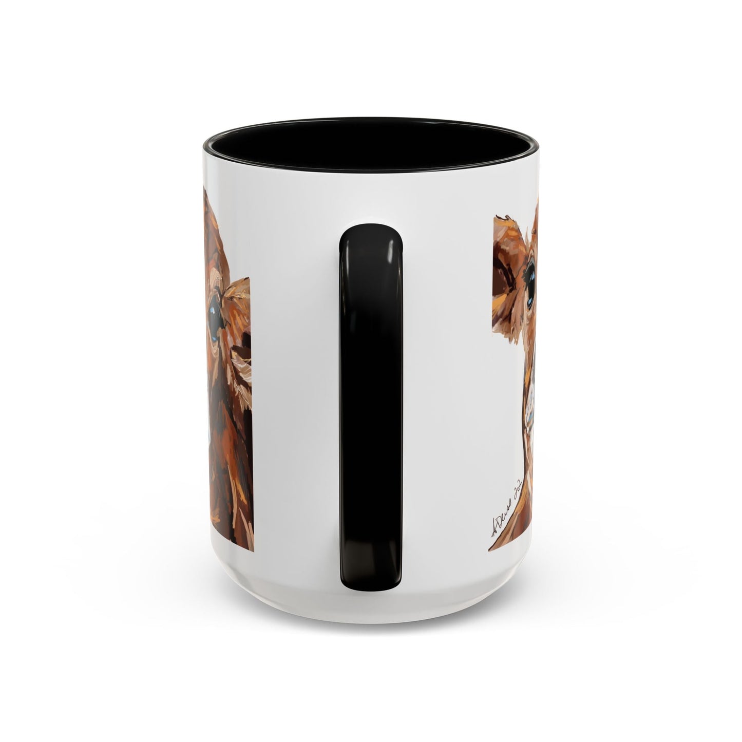 Brown Cow Two Tone Coffee Mug (11oz & 15oz) - Blue Cava