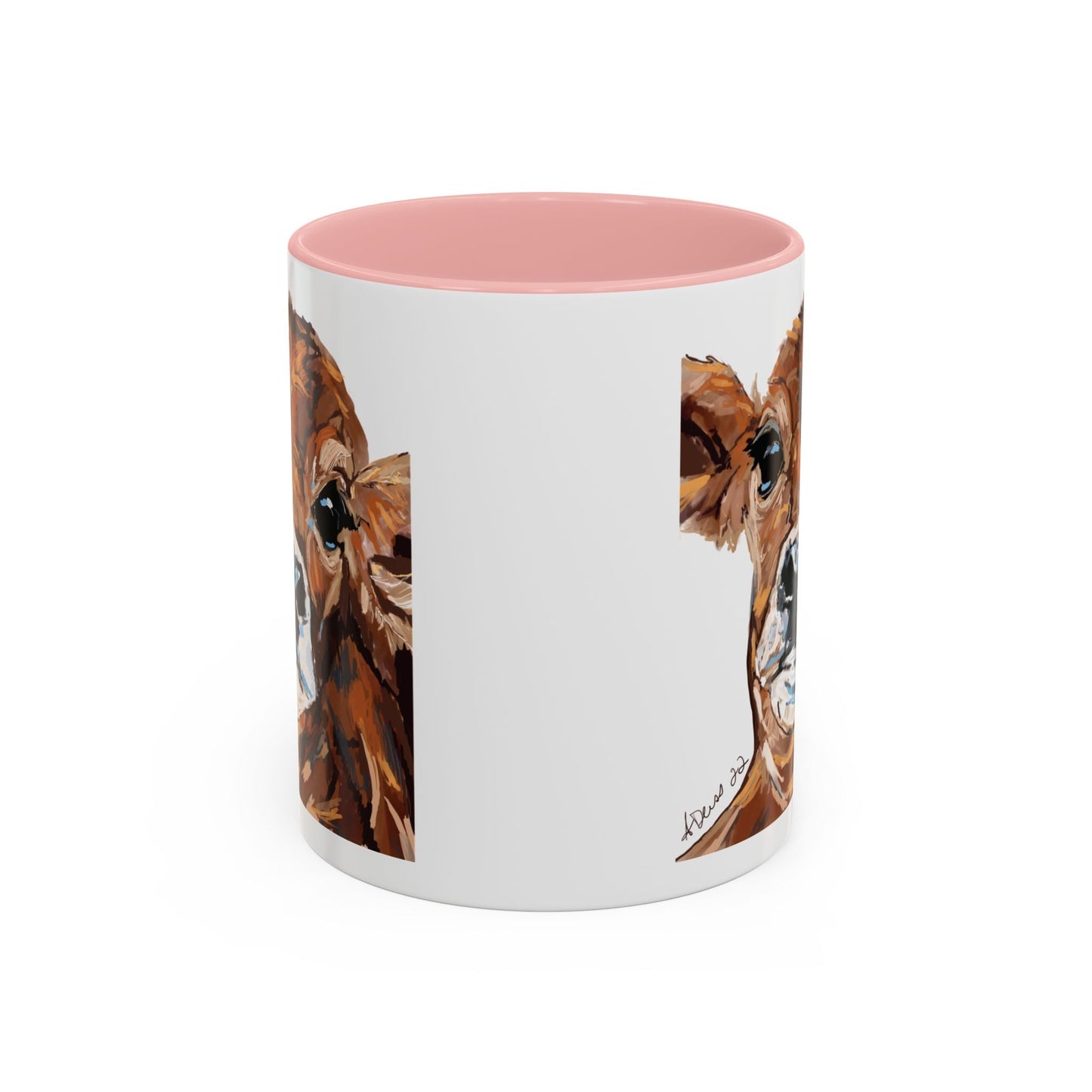 Brown Cow Two Tone Coffee Mug (11oz & 15oz) - Blue Cava
