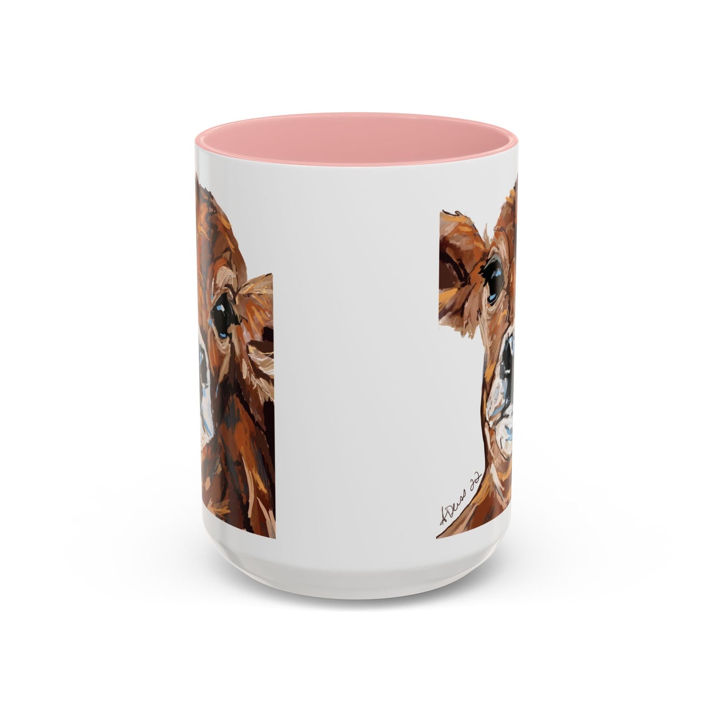 Brown Cow Two Tone Coffee Mug (11oz & 15oz) - Blue Cava