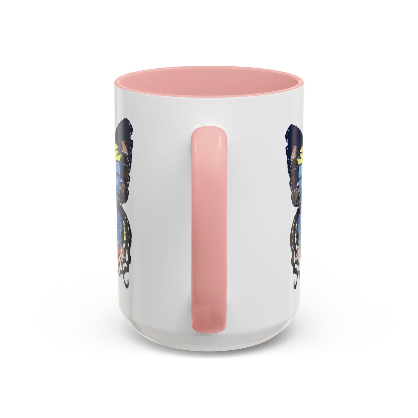 Butterfly Two Tone Ceramic Mug - 11oz & 15oz - Blue Cava