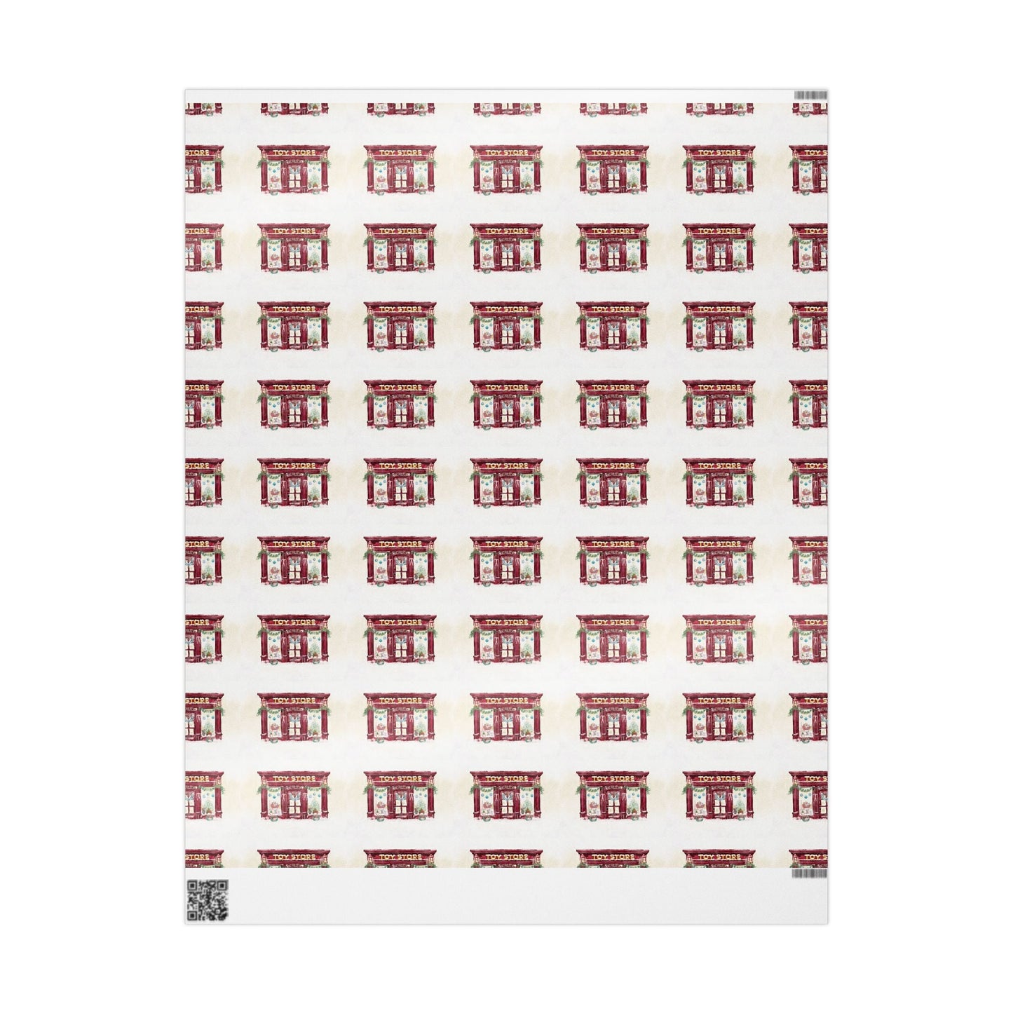 Charming Vintage Toy Store Wrapping Paper | Gift Wrap for Holidays - Blue Cava