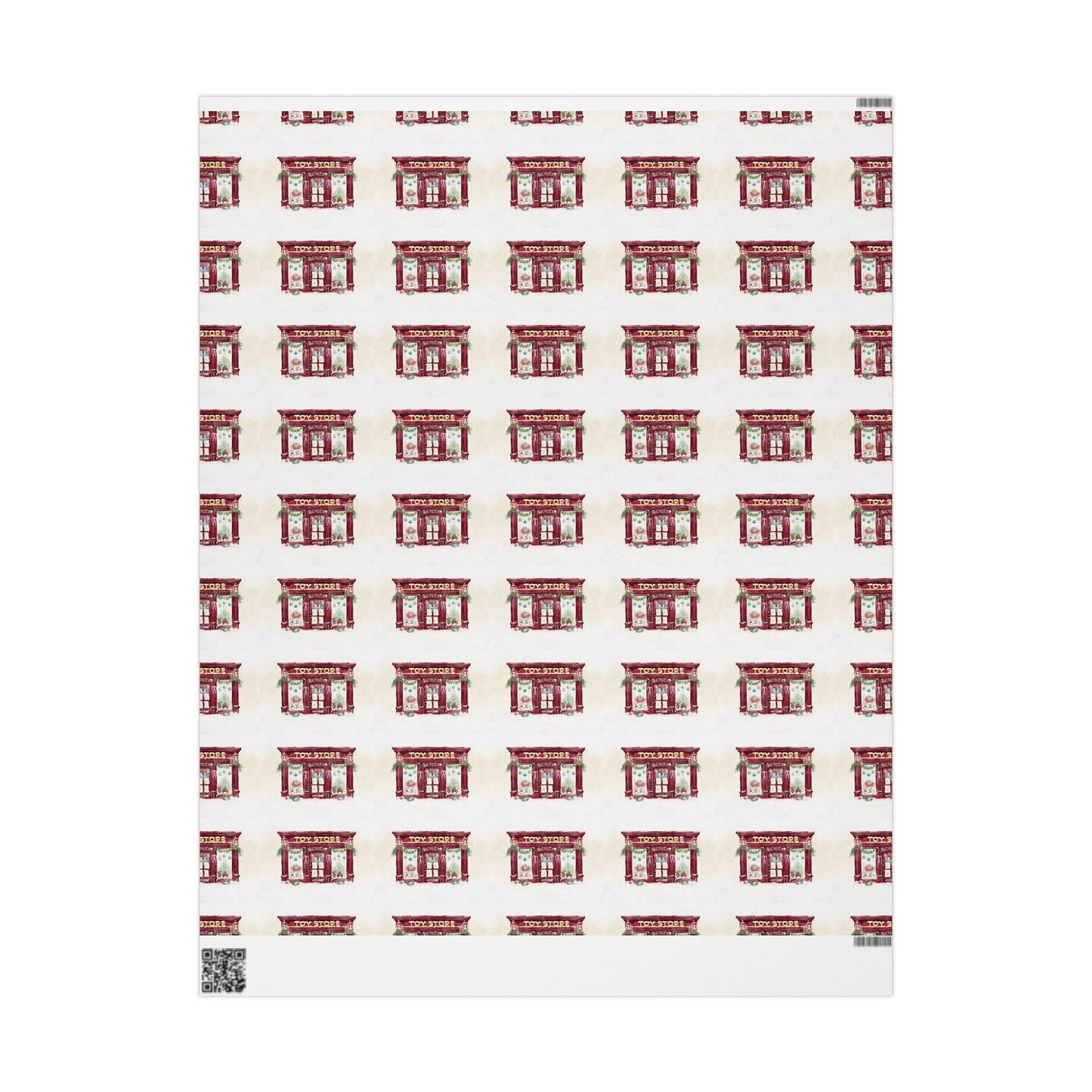 Charming Vintage Toy Store Wrapping Paper | Gift Wrap for Holidays - Blue Cava
