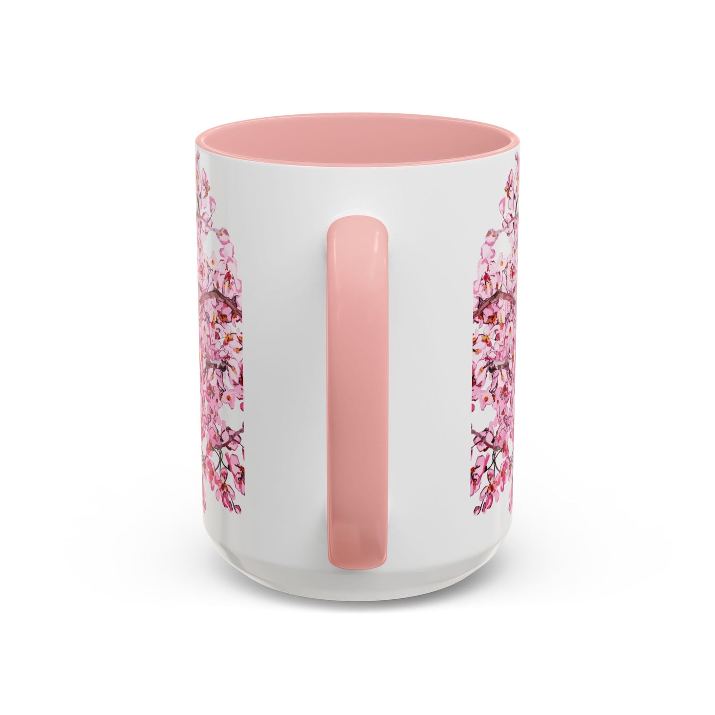 Cherry Blossom Two Tone Ceramic Mug - 11 oz & 15 oz - Blue Cava