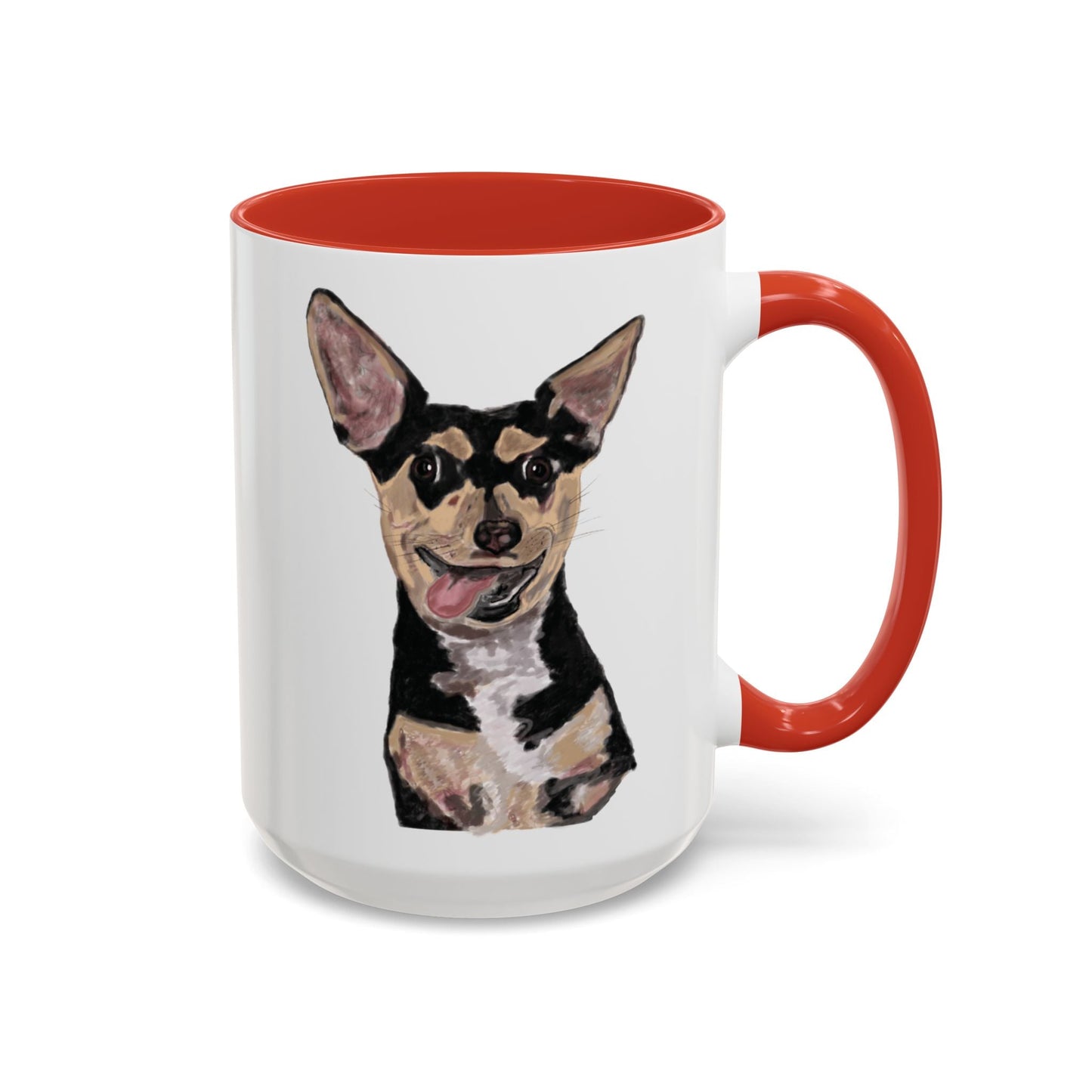 Chihuahua Two Tone Ceramic Mugs - Blue Cava