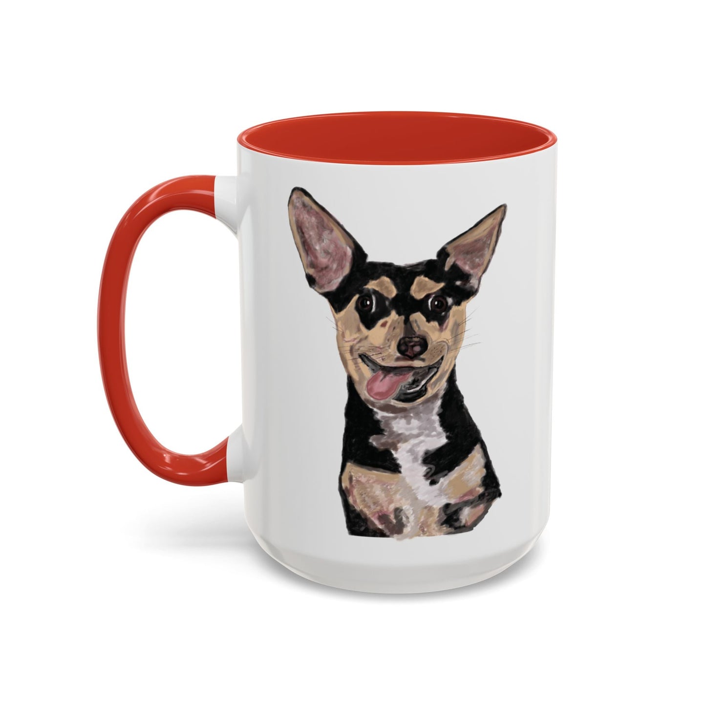 Chihuahua Two Tone Ceramic Mugs - Blue Cava