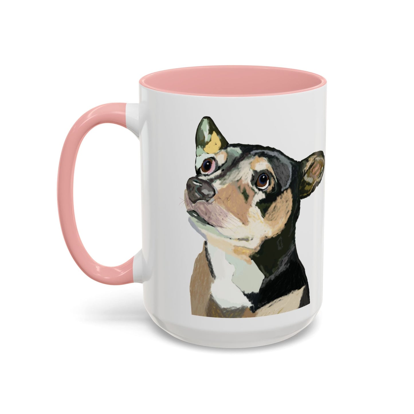 Chihuahua Two Tone Ceramic Mugs - 11 oz & 15 oz - Blue Cava