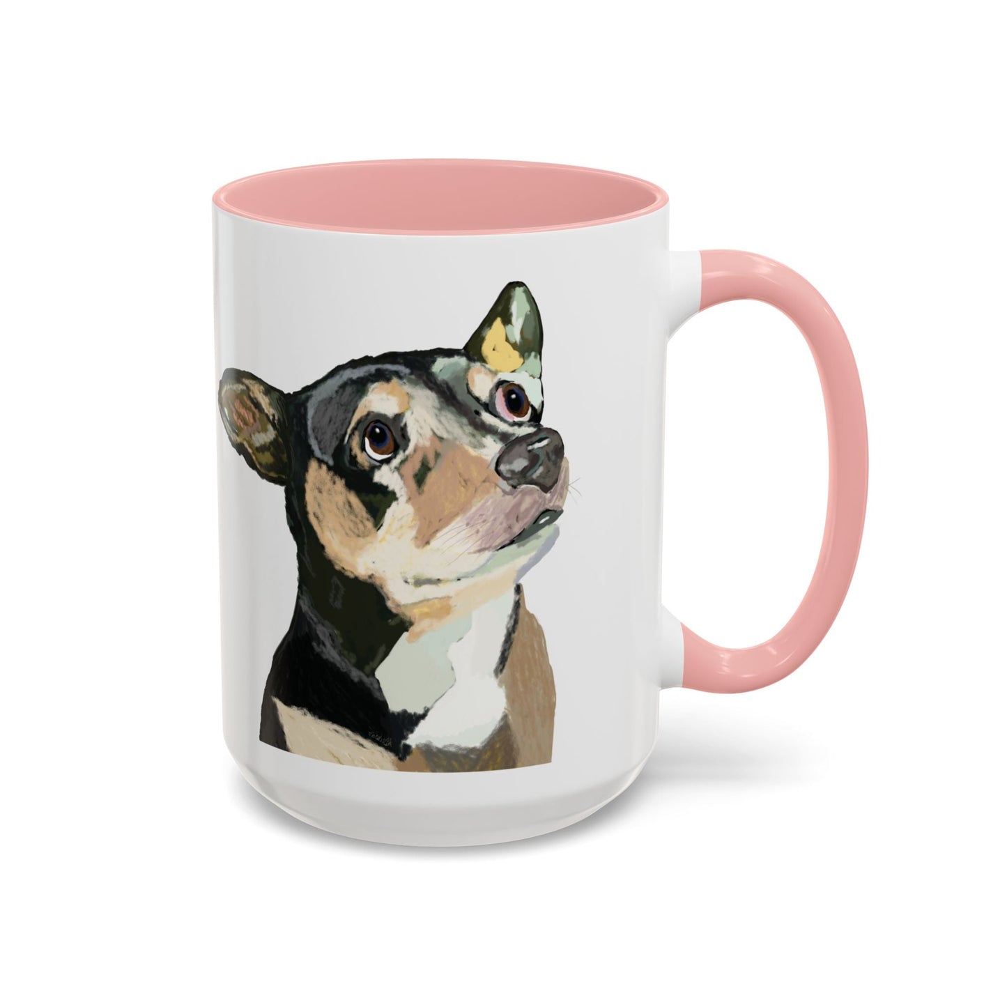 Chihuahua Two Tone Ceramic Mugs - 11 oz & 15 oz - Blue Cava