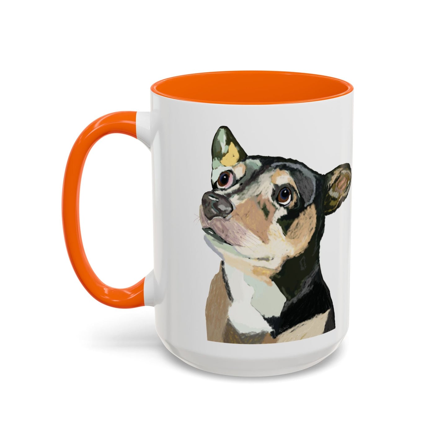 Chihuahua Two Tone Ceramic Mugs - 11 oz & 15 oz - Blue Cava