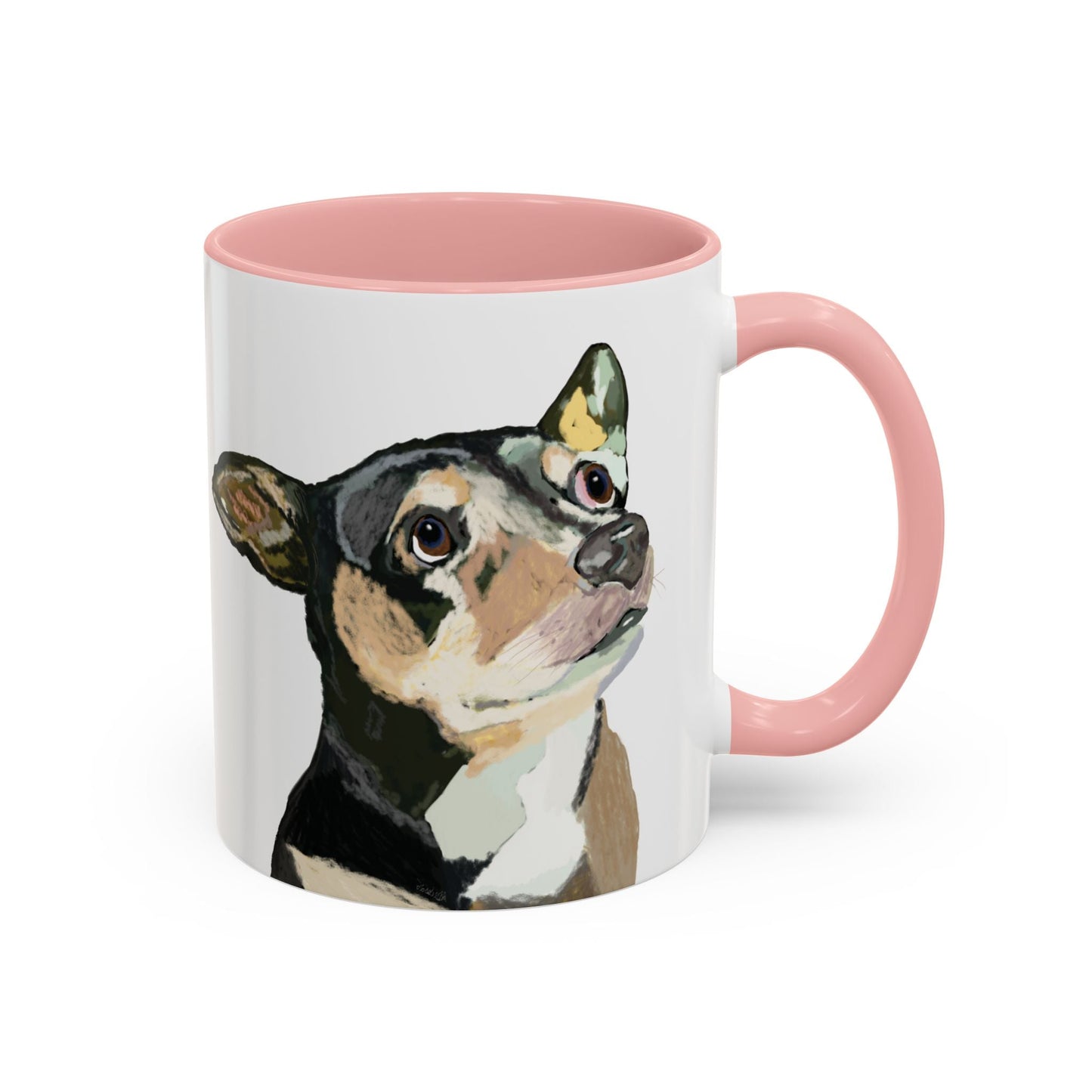 Chihuahua Two Tone Ceramic Mugs - 11 oz & 15 oz - Blue Cava