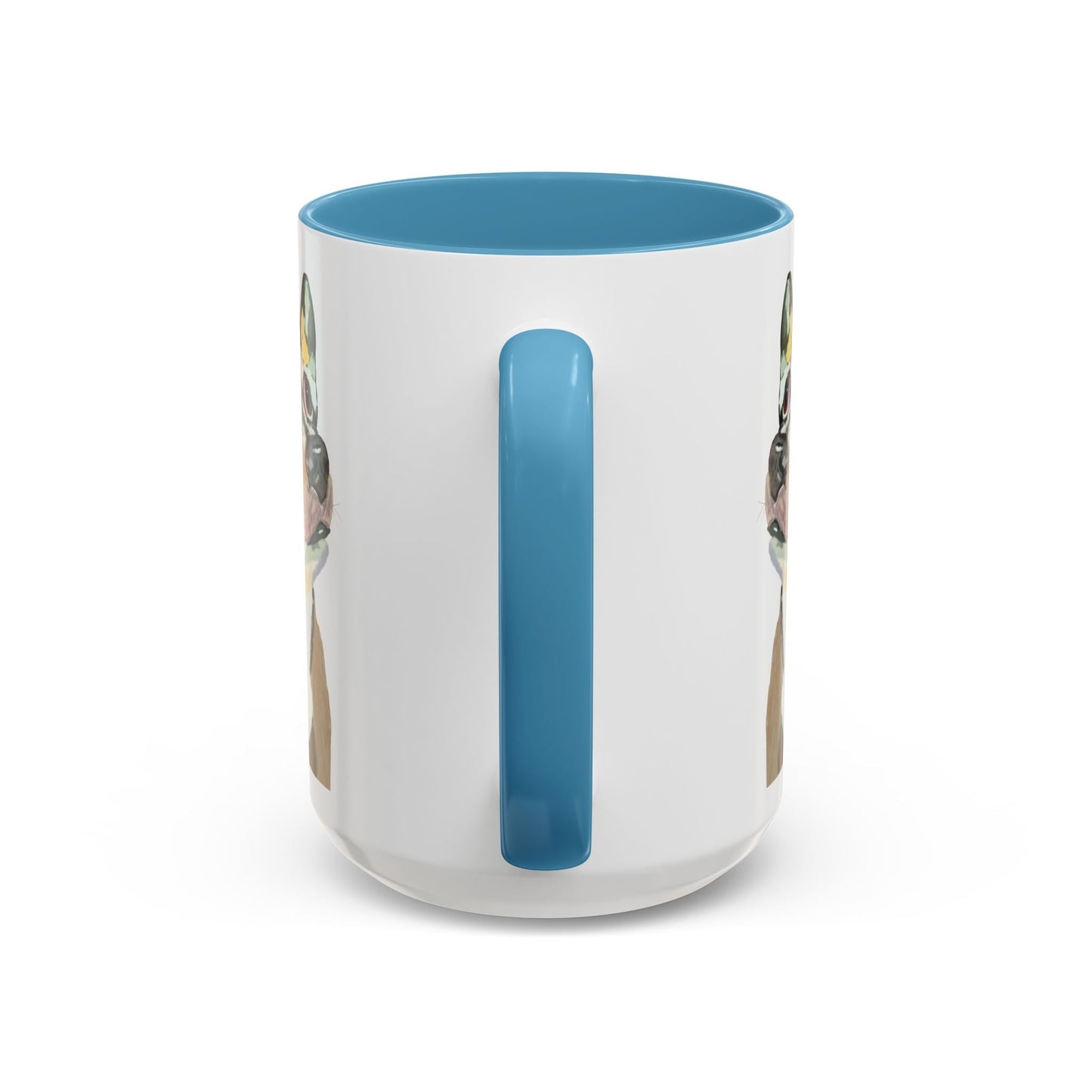 Chihuahua Two Tone Ceramic Mugs - 11 oz & 15 oz - Blue Cava