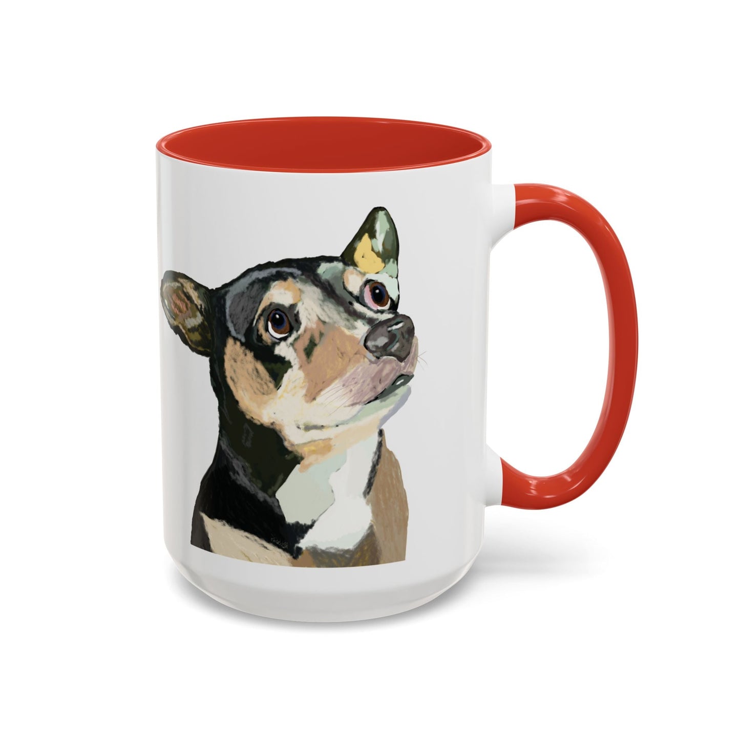Chihuahua Two Tone Ceramic Mugs - 11 oz & 15 oz - Blue Cava