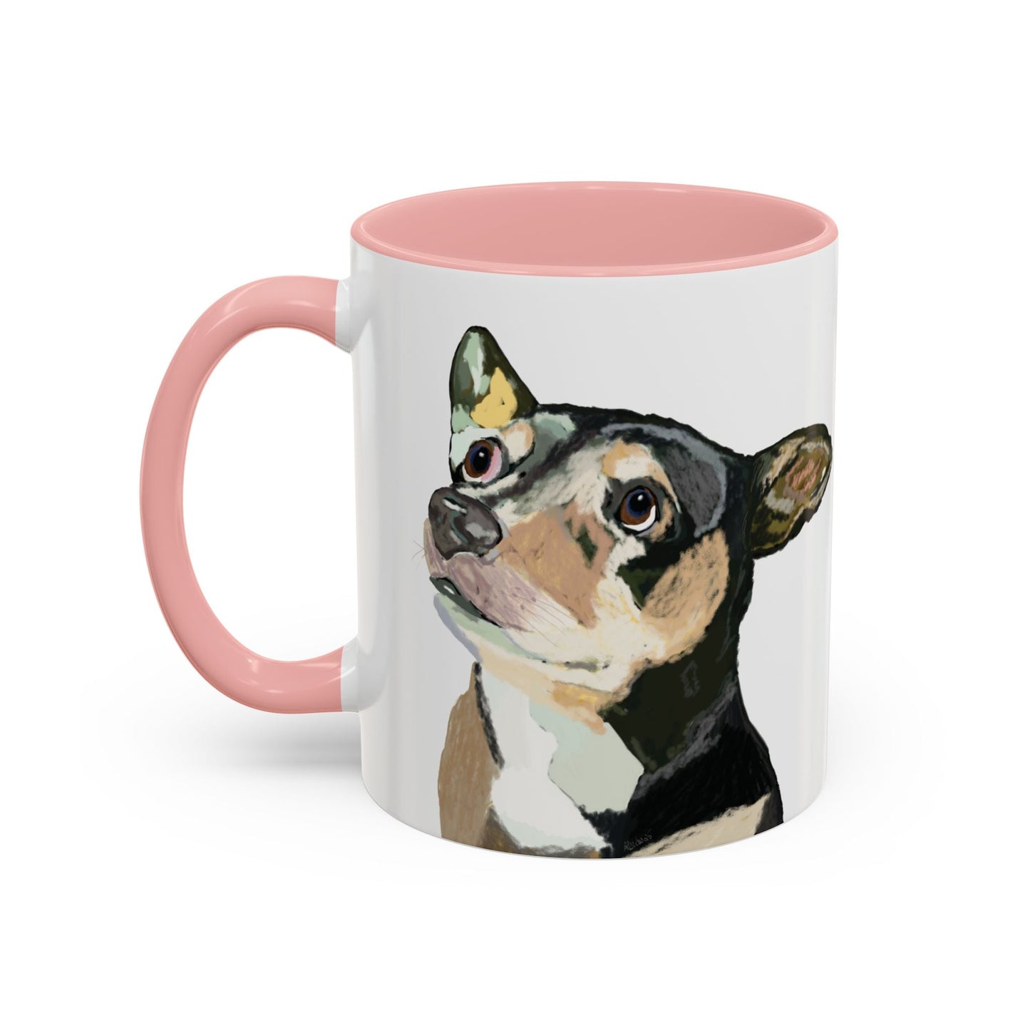 Chihuahua Two Tone Ceramic Mugs - 11 oz & 15 oz - Blue Cava