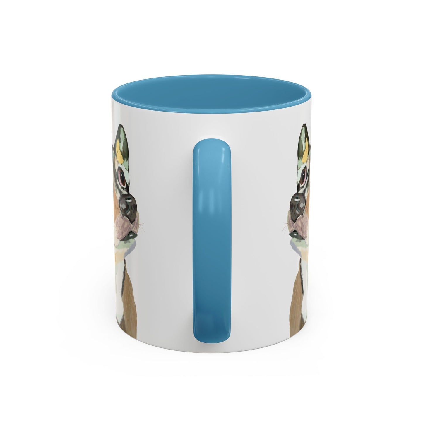 Chihuahua Two Tone Ceramic Mugs - 11 oz & 15 oz - Blue Cava